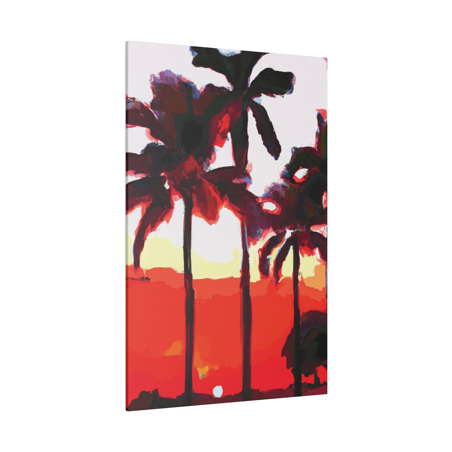 6831K - Miami Beach Sunset Painting Print | Miami | Beach | Sunset | Poster | Home Decor | Wall Art | Canvas