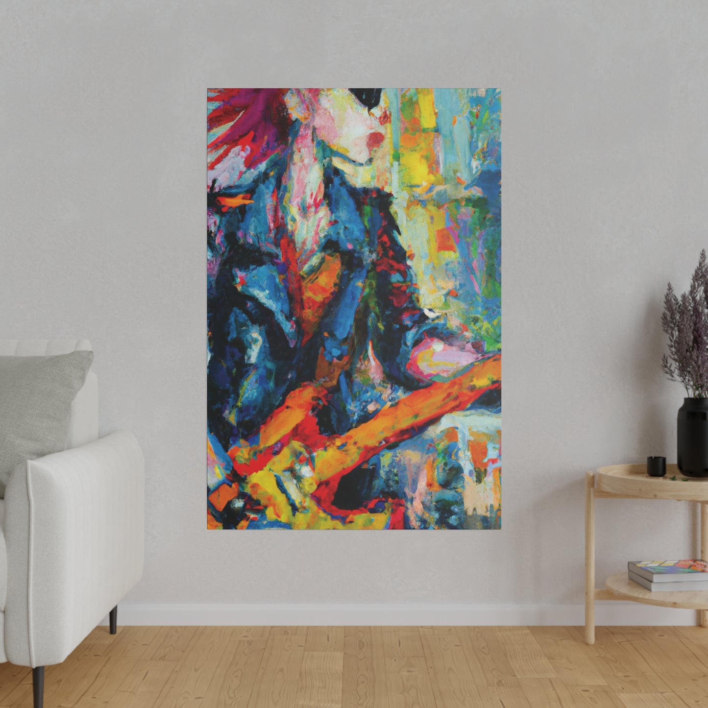 5379F - Rockstar Oil Painting Style Print | Poster | Home Decor | Wall Art | Music Art | Canvas