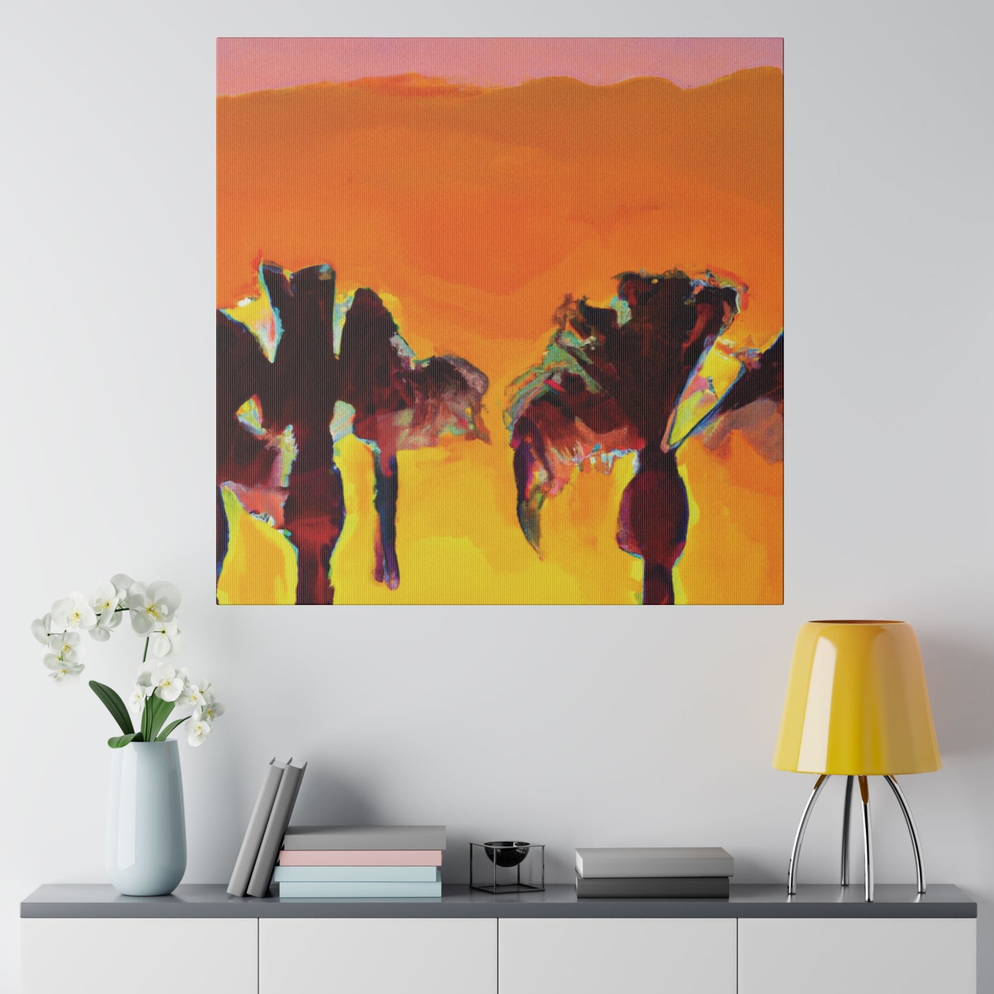 9347V - Miami Beach Sunset Painting Print | Miami | Beach | Sunset | Poster | Home Decor | Wall Art | Canvas