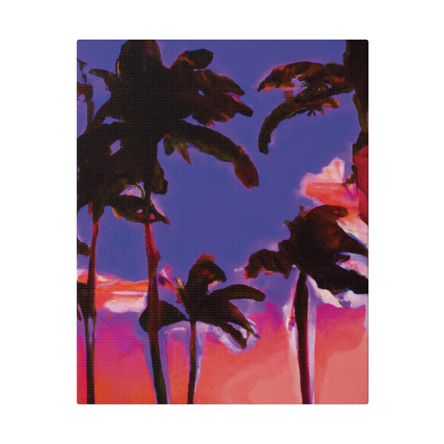 1387K - Miami Beach Sunset Painting Print | Miami | Beach | Sunset | Poster | Home Decor | Wall Art | Canvas