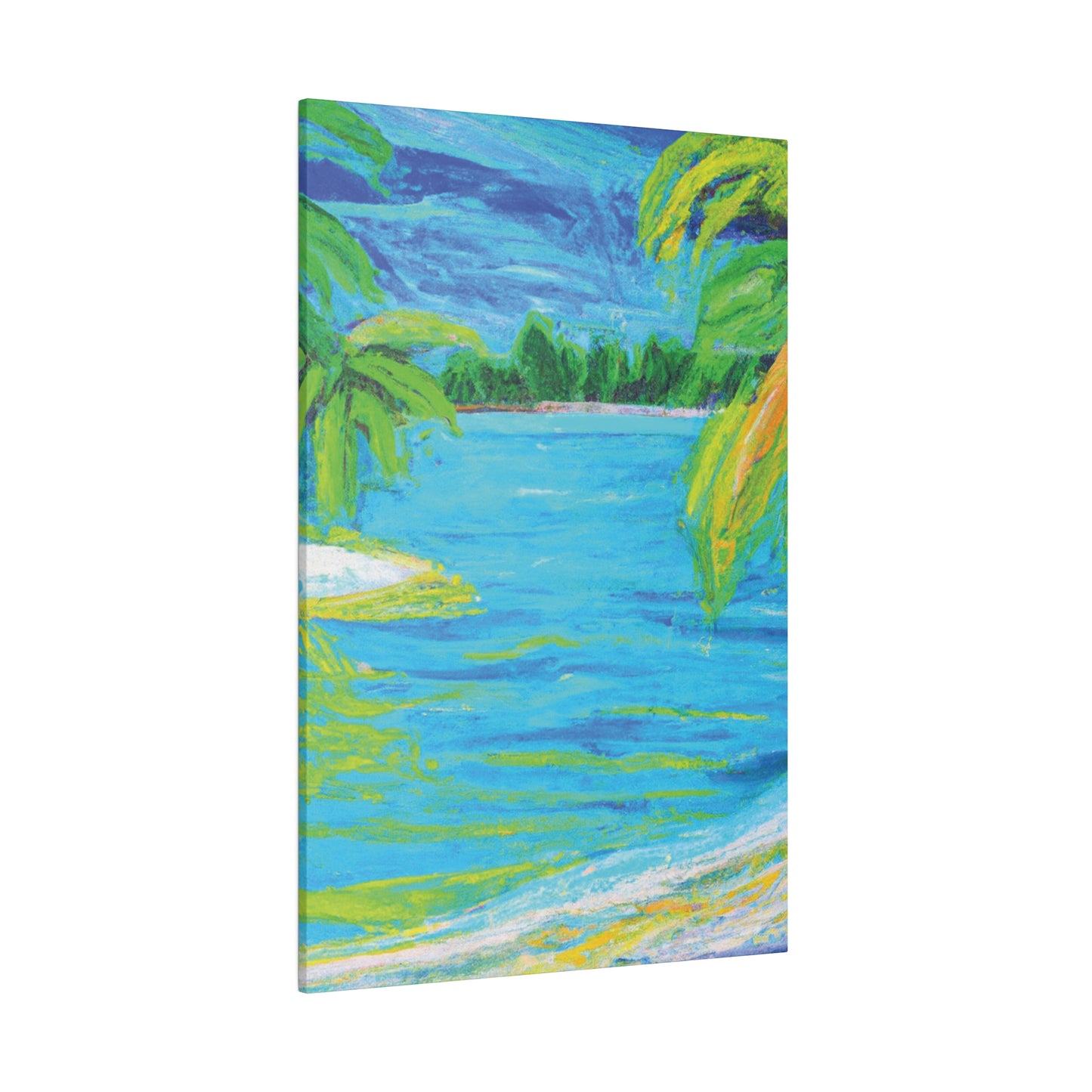 9709k - Bahamas Ocean Painting Print | Bahamas | Ocean | Beach | Poster | Home Decor | Wall Art | Canvas