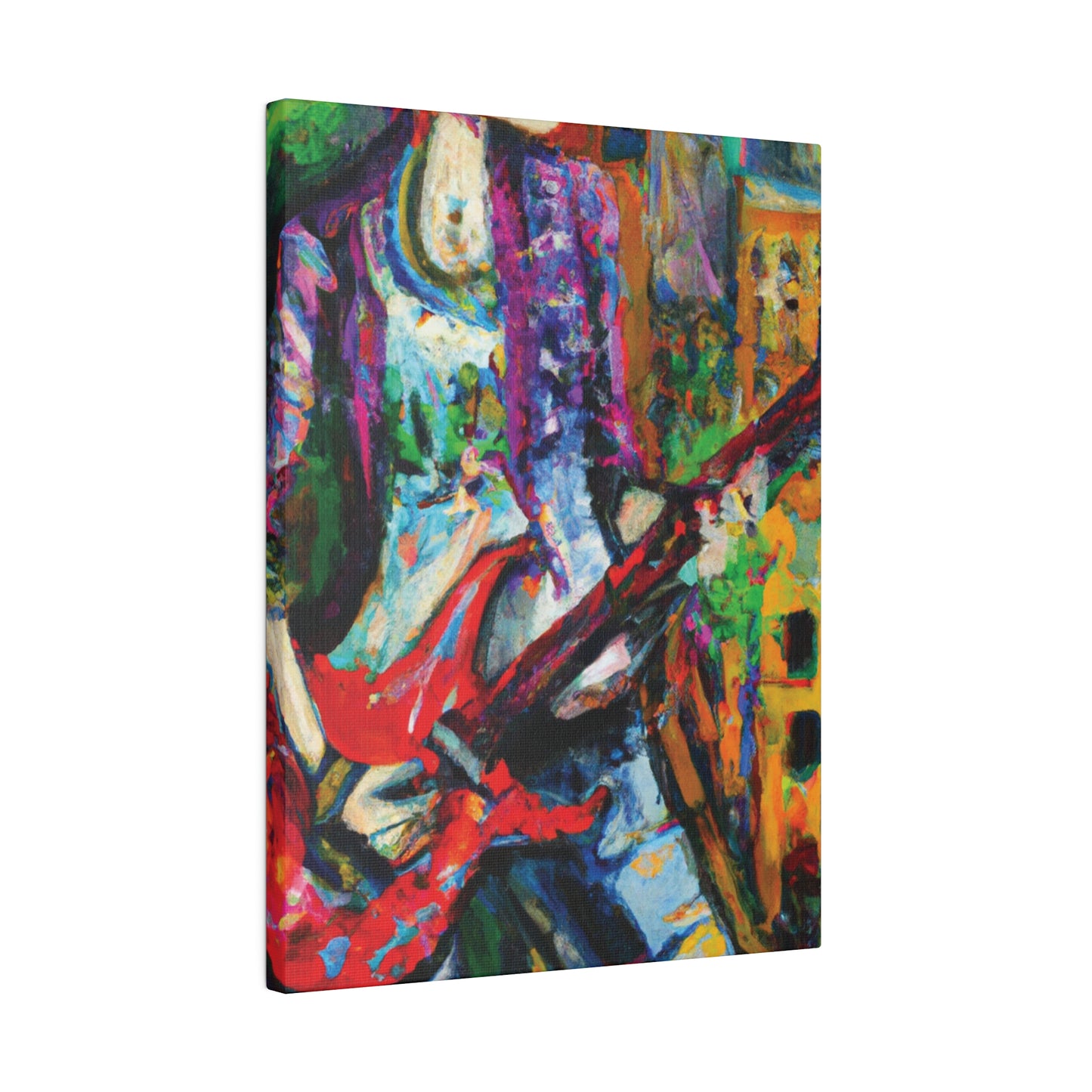 8263J - Rockstar Oil Painting Style Print | Poster | Home Decor | Wall Art | Music Art | Canvas