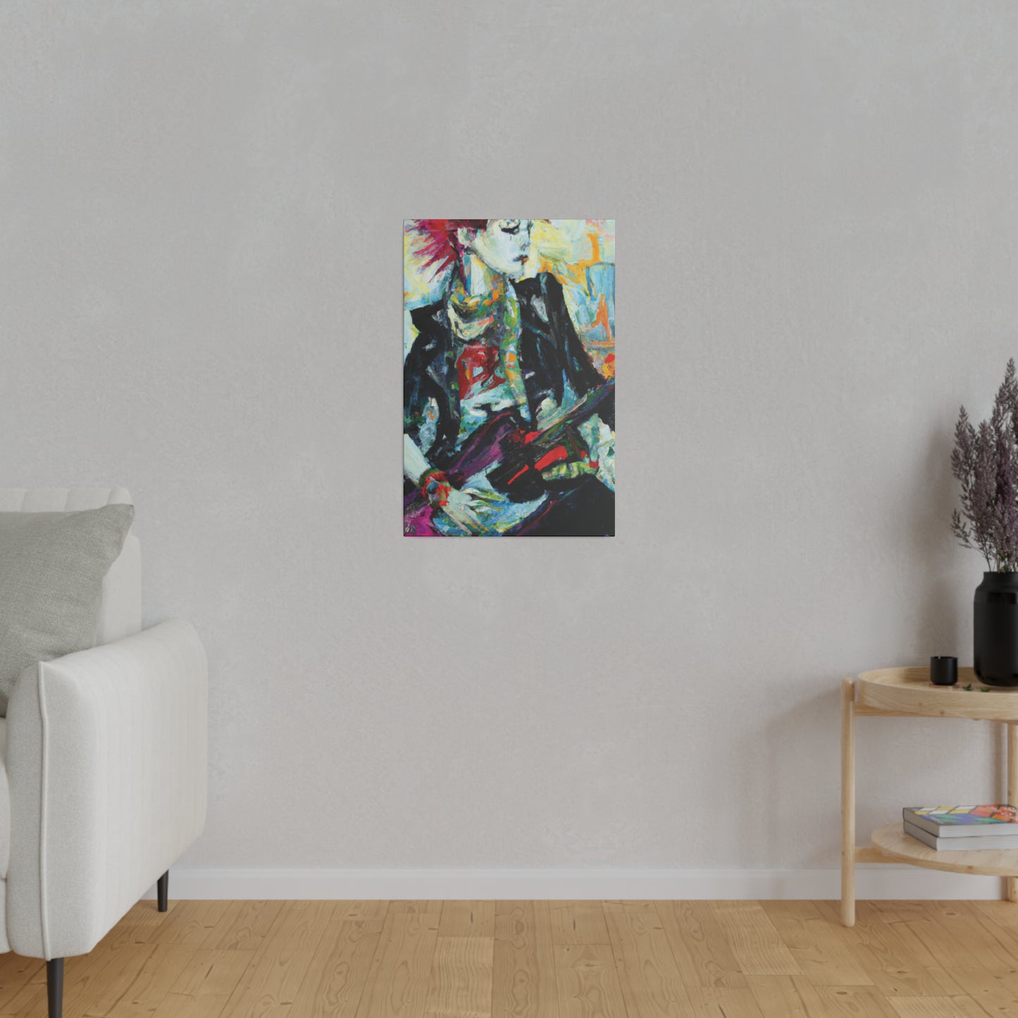 8915H - Rockstar Oil Painting Style Print | Poster | Home Decor | Wall Art | Music Art | Canvas