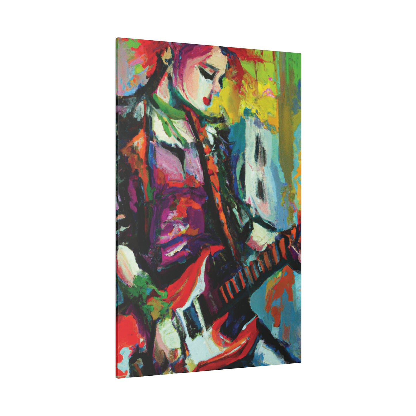 2671G - Rockstar Oil Painting Style Print | Poster | Home Decor | Wall Art | Music Art | Canvas