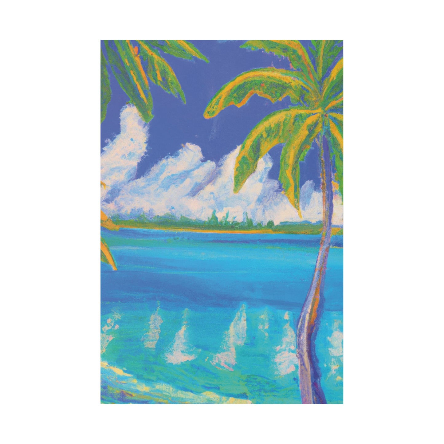 3054I - Bahamas Ocean Painting Print | Bahamas | Ocean | Beach | Poster | Home Decor | Wall Art | Canvas