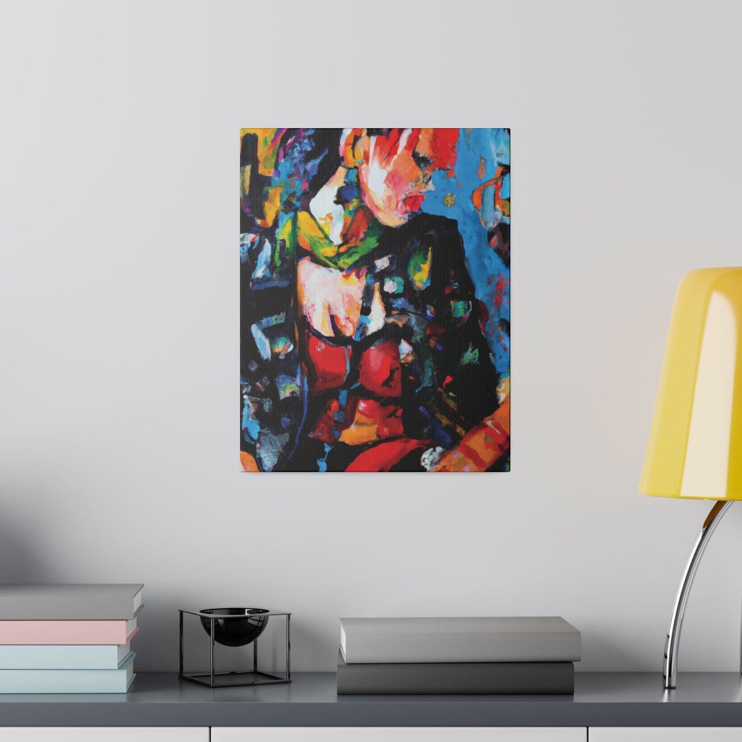9602B - Rockstar Oil Painting Style Print | Poster | Home Decor | Wall Art | Music Art | Canvas