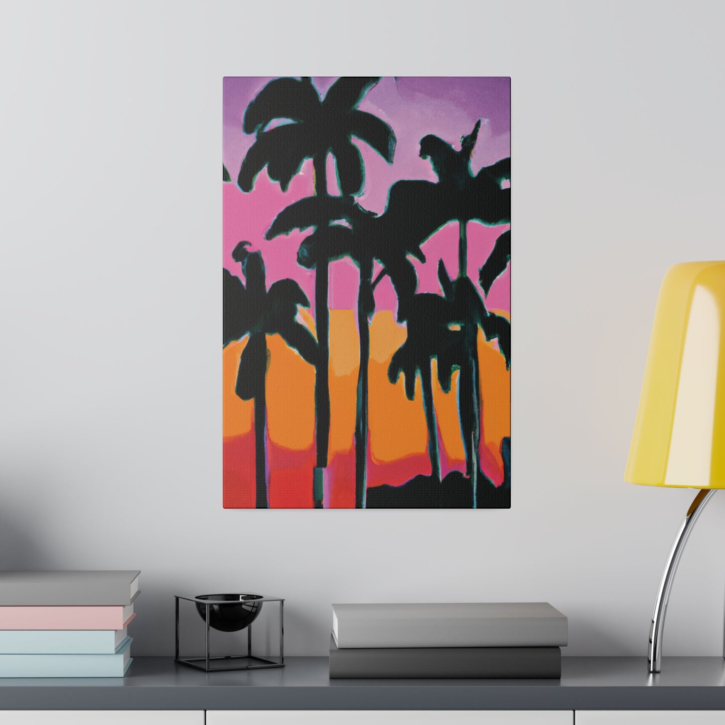 5108P - Miami Beach Sunset Painting Print | Miami | Beach | Sunset | Poster | Home Decor | Wall Art | Canvas