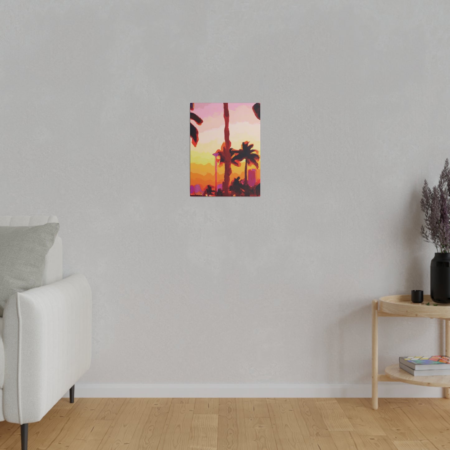 7016Q - Miami Beach Sunset Painting Print | Miami | Beach | Sunset | Poster | Home Decor | Wall Art | Canvas