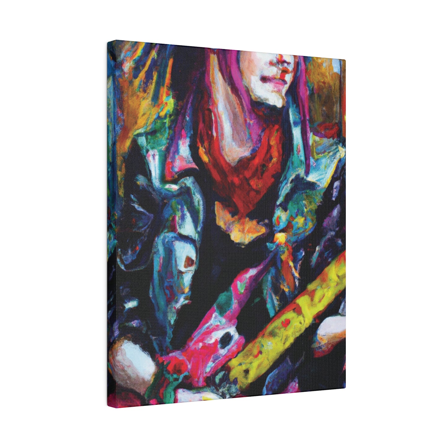 9128F - Rockstar Oil Painting Style Print | Poster | Home Decor | Wall Art | Music Art | Canvas