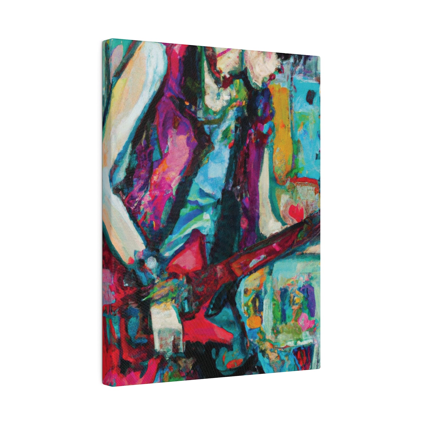 8398K - Rockstar Oil Painting Style Print | Poster | Home Decor | Wall Art | Music Art | Canvas