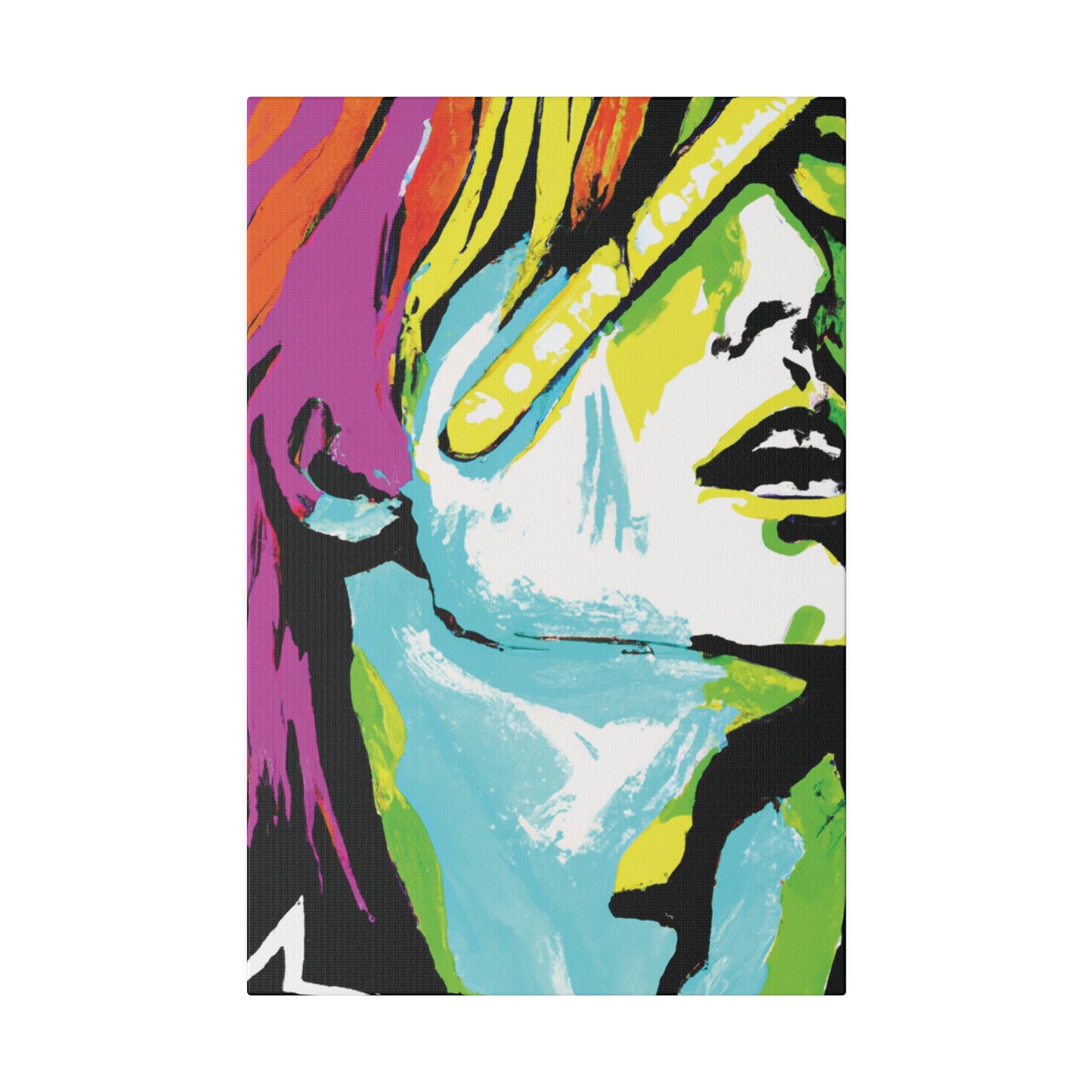 2120E - Rockstar Painting Print | Face | Abstract | Poster | Home Decor | Wall Art | Music Art | Canvas