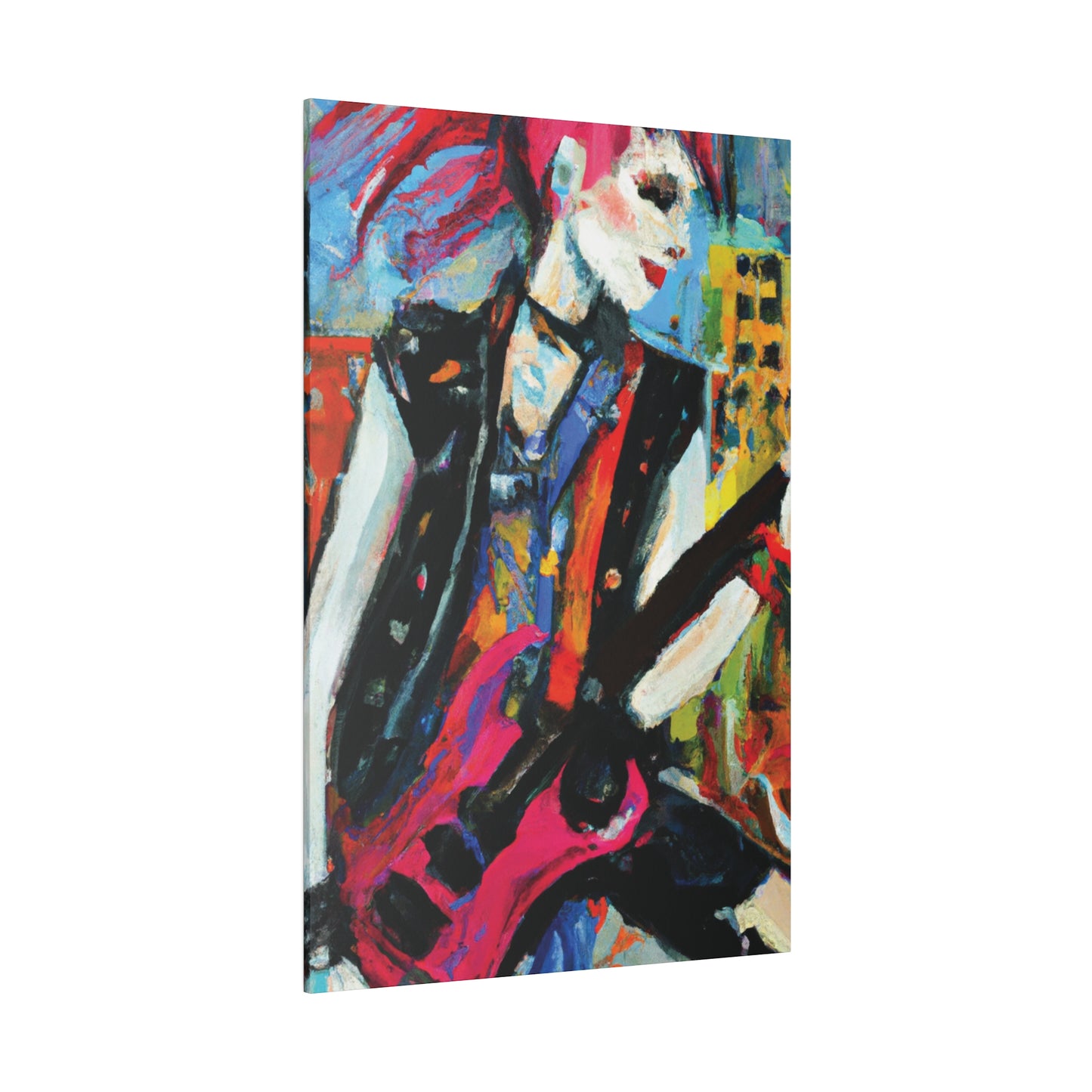 6735O - Rockstar Oil Painting Style Print | Poster | Home Decor | Wall Art | Music Art | Canvas