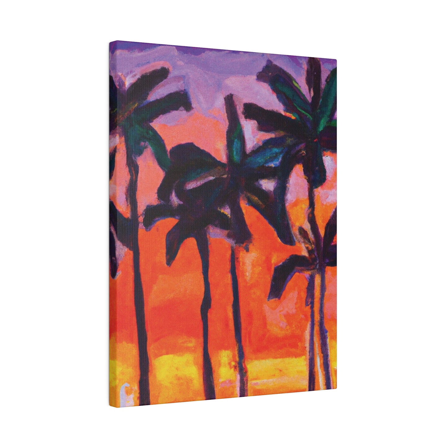 5618V - Miami Beach Sunset Painting Print | Miami | Beach | Sunset | Poster | Home Decor | Wall Art | Canvas
