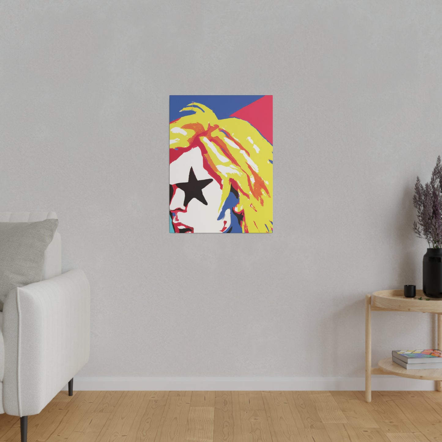 5402P - Rockstar Painting Print | Face | Abstract | Poster | Home Decor | Wall Art | Music Art | Canvas