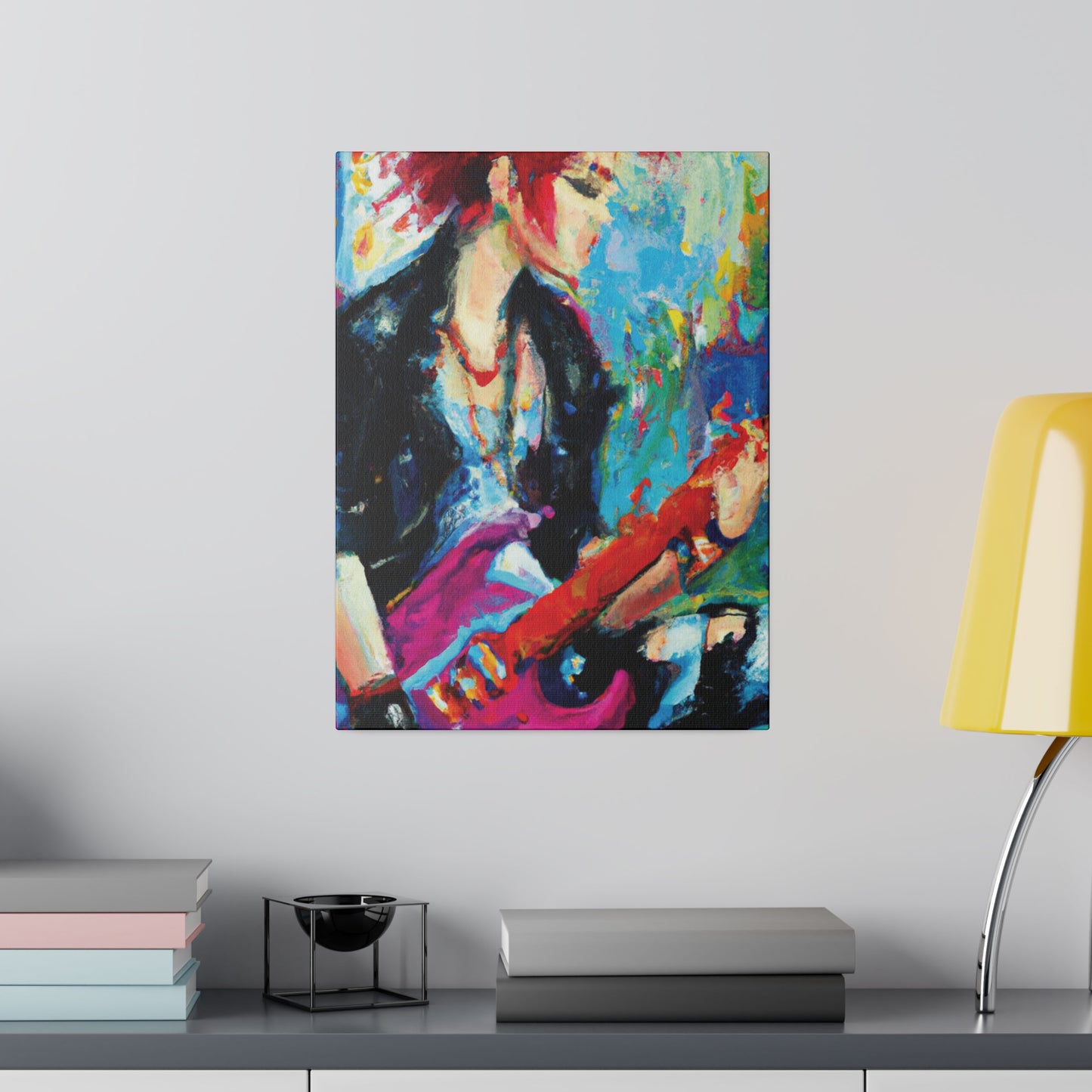 6476F - Rockstar Oil Painting Style Print | Poster | Home Decor | Wall Art | Music Art | Canvas