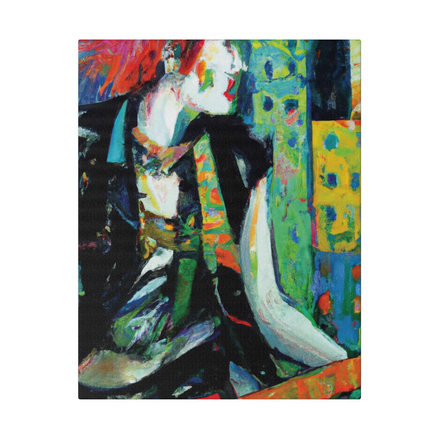 8726V - Rockstar Oil Painting Style Print | Poster | Home Decor | Wall Art | Music Art | Canvas