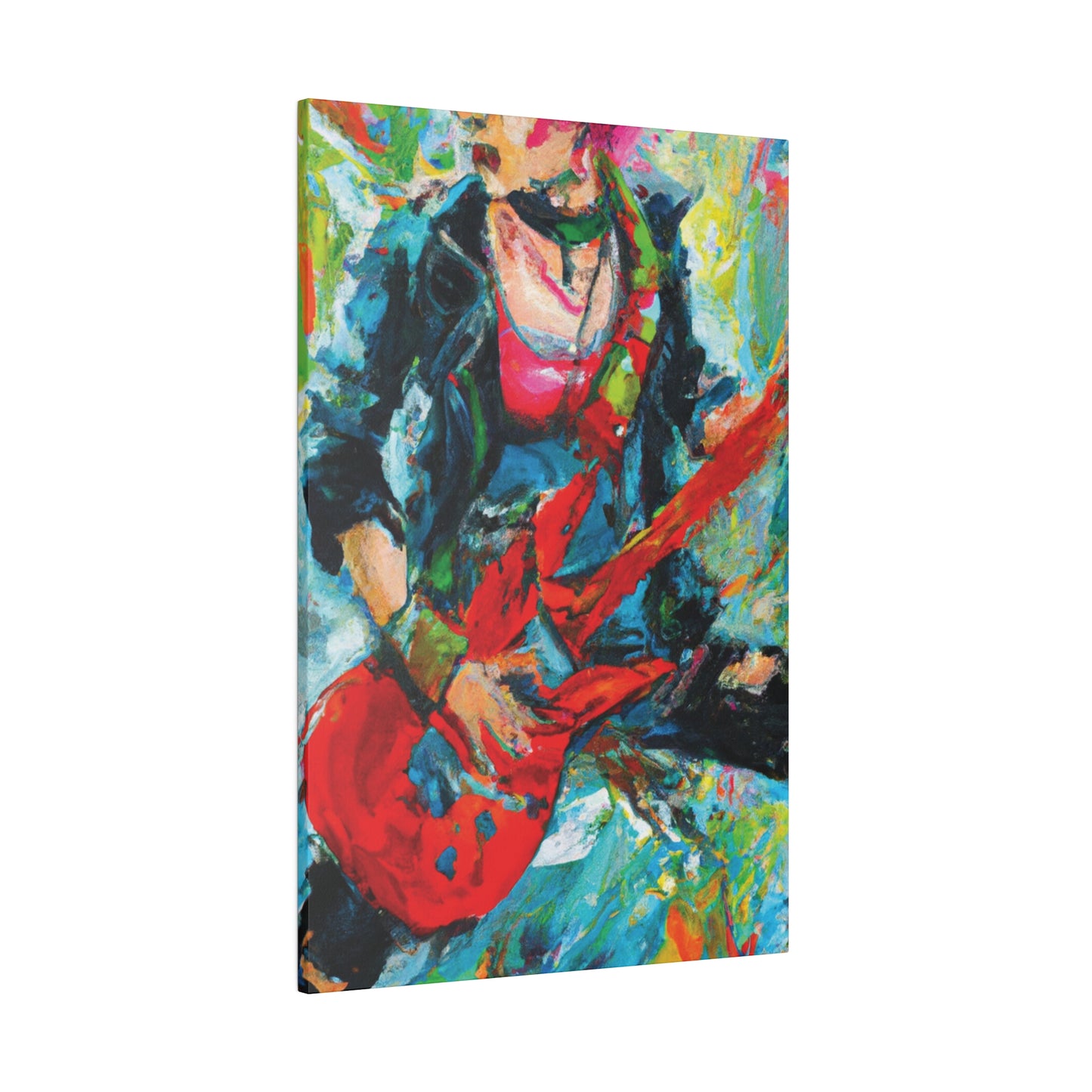 7746Y - Rockstar Oil Painting Style Print | Poster | Home Decor | Wall Art | Music Art | Canvas