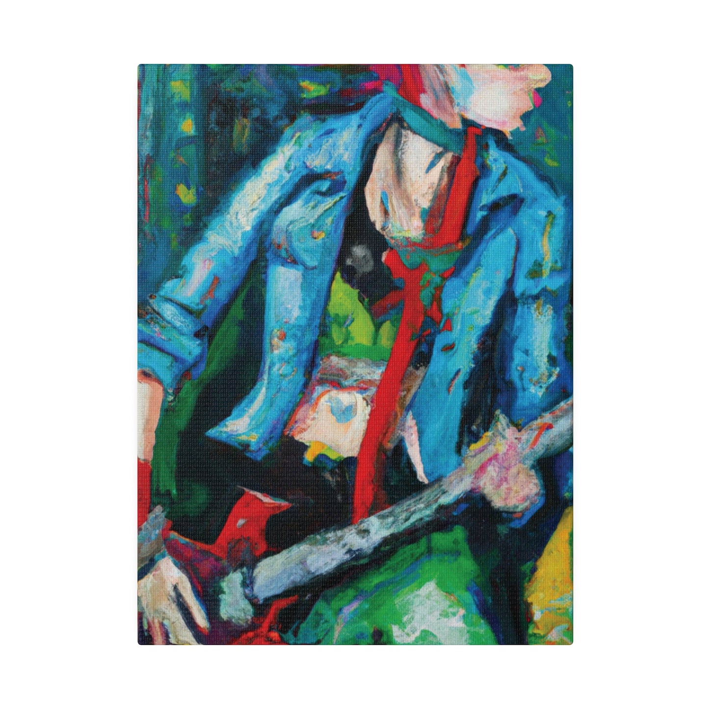 6775F - Rockstar Oil Painting Style Print | Poster | Home Decor | Wall Art | Music Art | Canvas