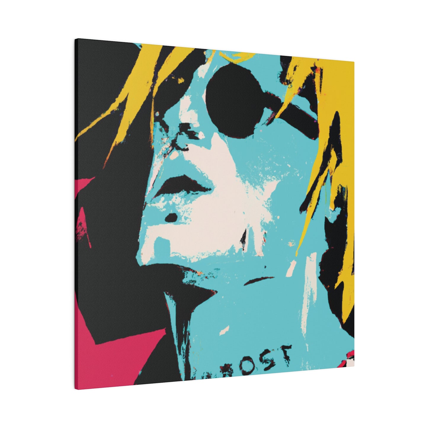 6138S - Rockstar Painting Print | Face | Abstract | Poster | Home Decor | Wall Art | Music Art | Canvas