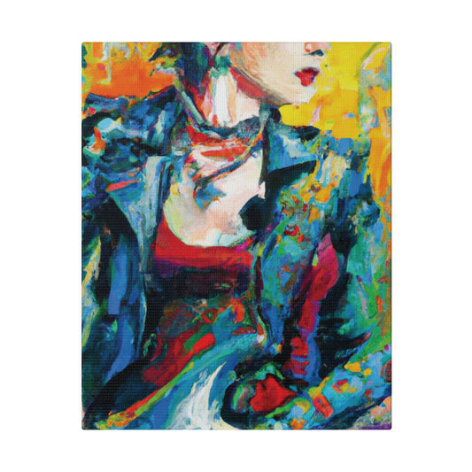 9075K - Rockstar Oil Painting Style Print | Poster | Home Decor | Wall Art | Music Art | Canvas