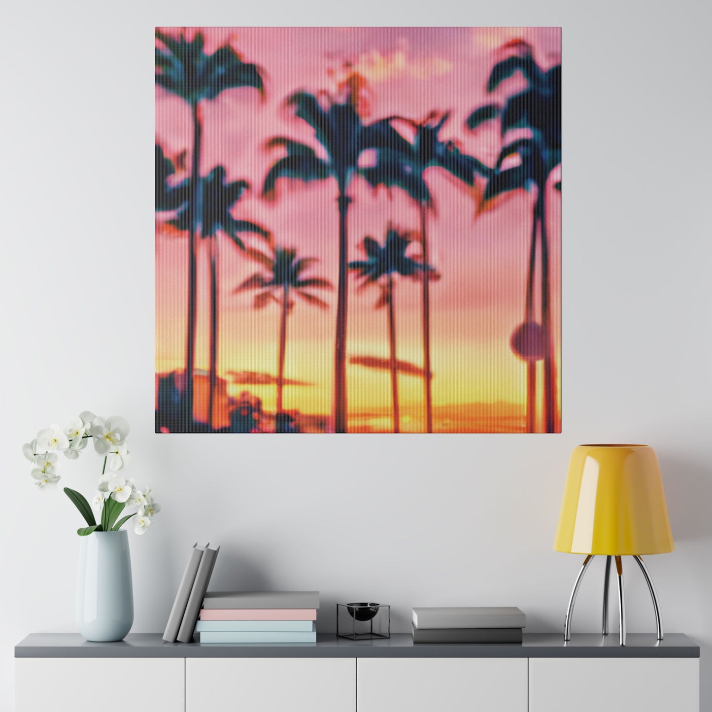 8183G - Miami Beach Sunset Painting Print | Miami | Beach | Sunset | Poster | Home Decor | Wall Art | Canvas