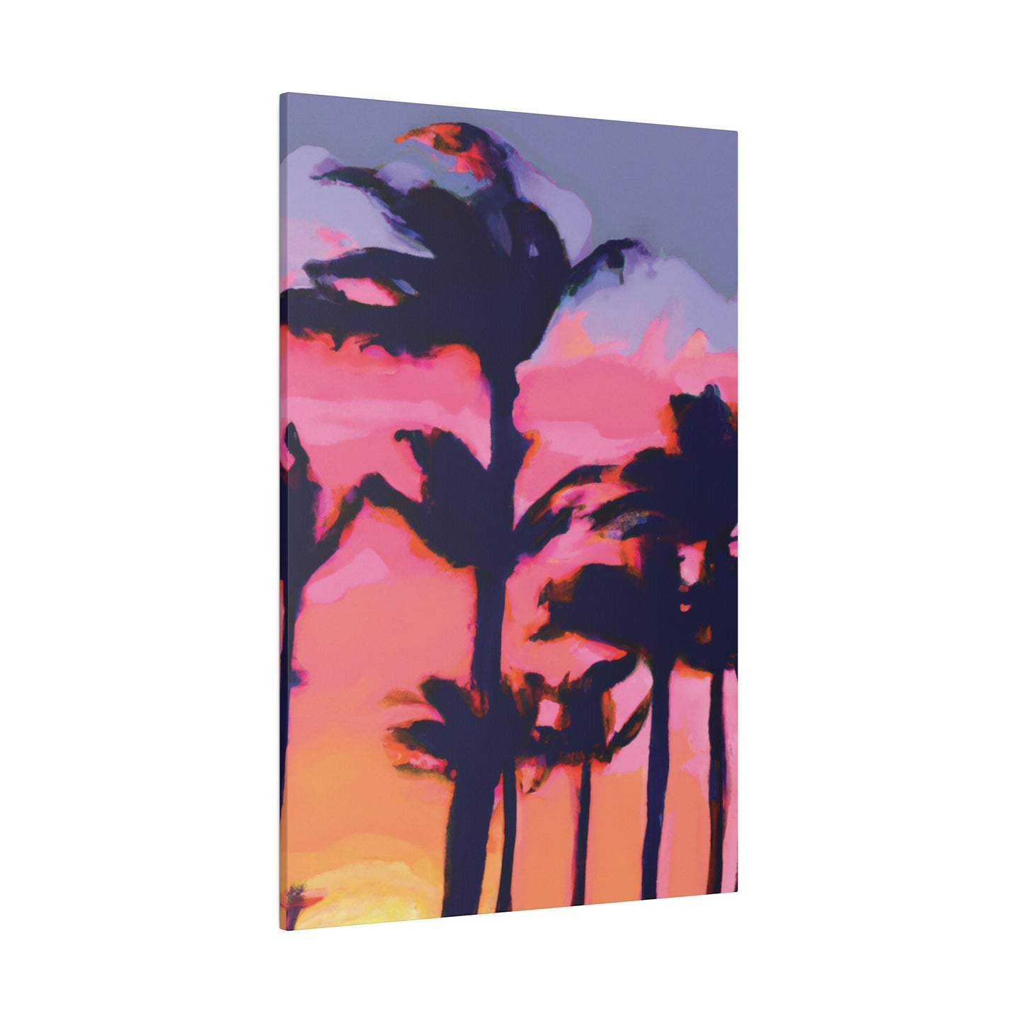 7993P - Miami Beach Sunset Painting Print | Miami | Beach | Sunset | Poster | Home Decor | Wall Art | Canvas