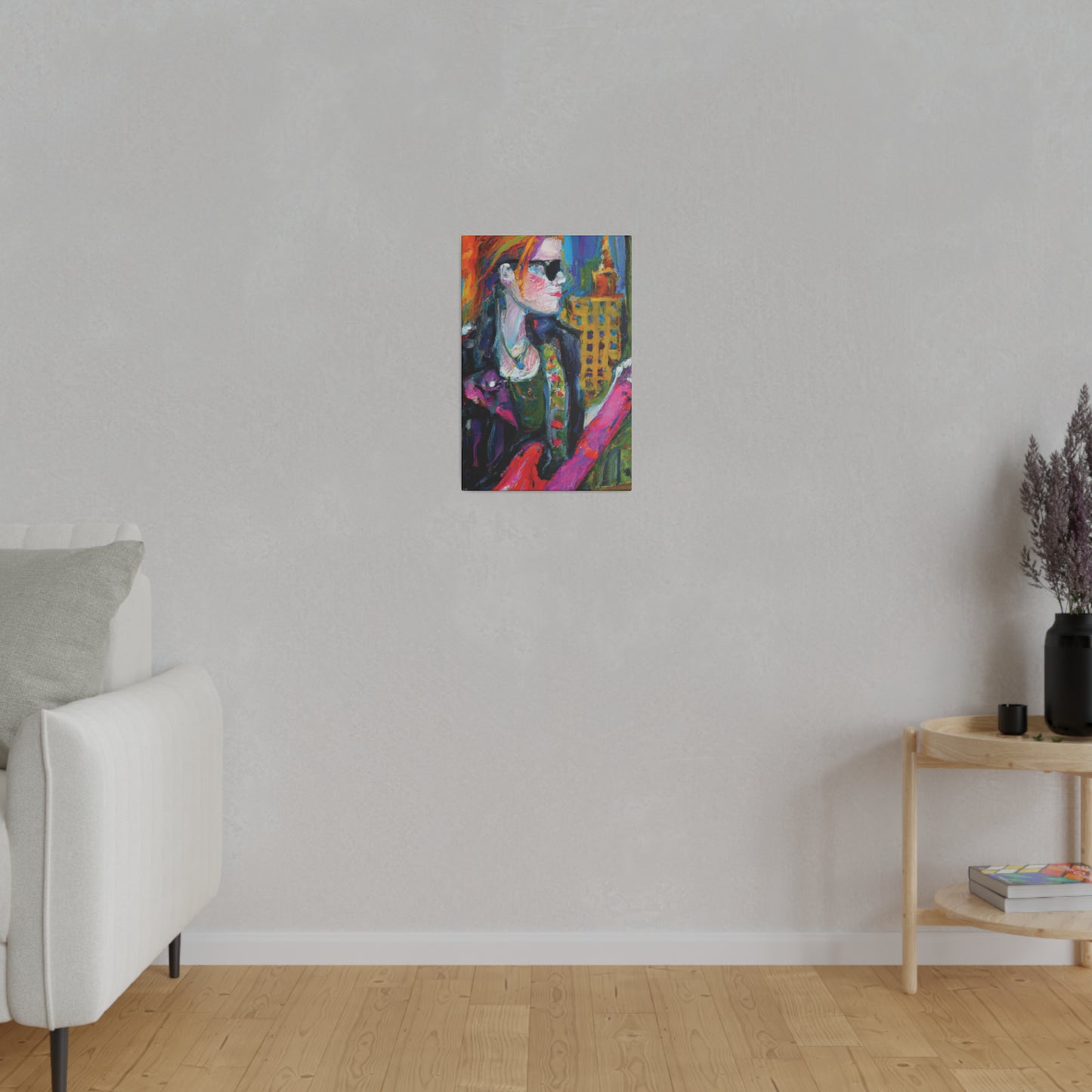 9503W - Rockstar Oil Painting Style Print | Poster | Home Decor | Wall Art | Music Art | Canvas