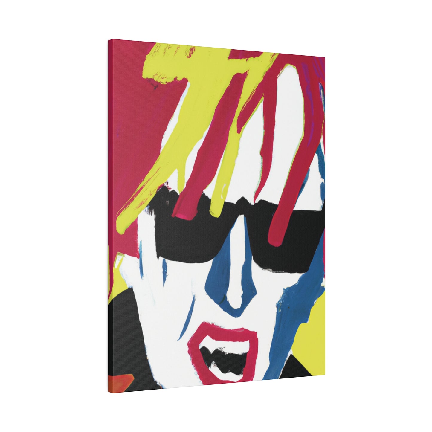 4532N - Rockstar Painting Print | Face | Abstract | Poster | Home Decor | Wall Art | Music Art | Canvas