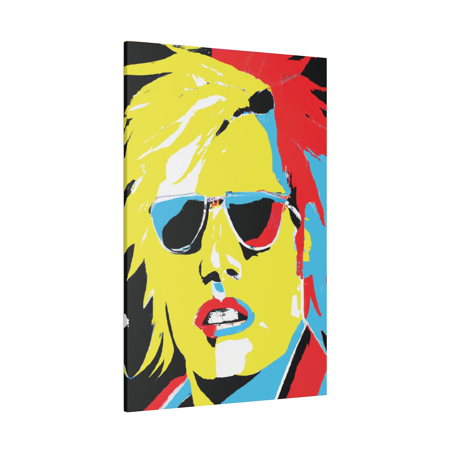 7436R - Rockstar Painting Print | Face | Abstract | Poster | Home Decor | Wall Art | Music Art | Canvas