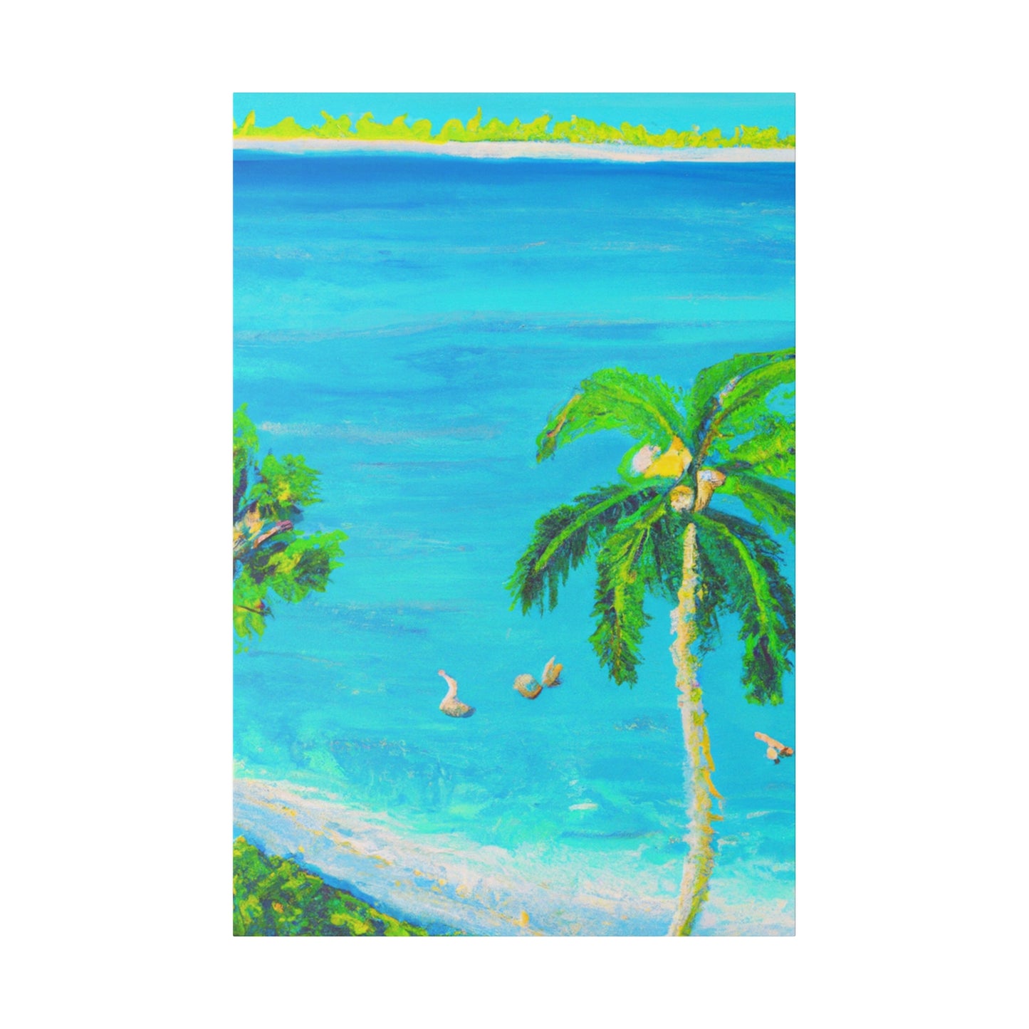 3749J - Bahamas Ocean Painting Print | Bahamas | Ocean | Beach | Poster | Home Decor | Wall Art | Canvas