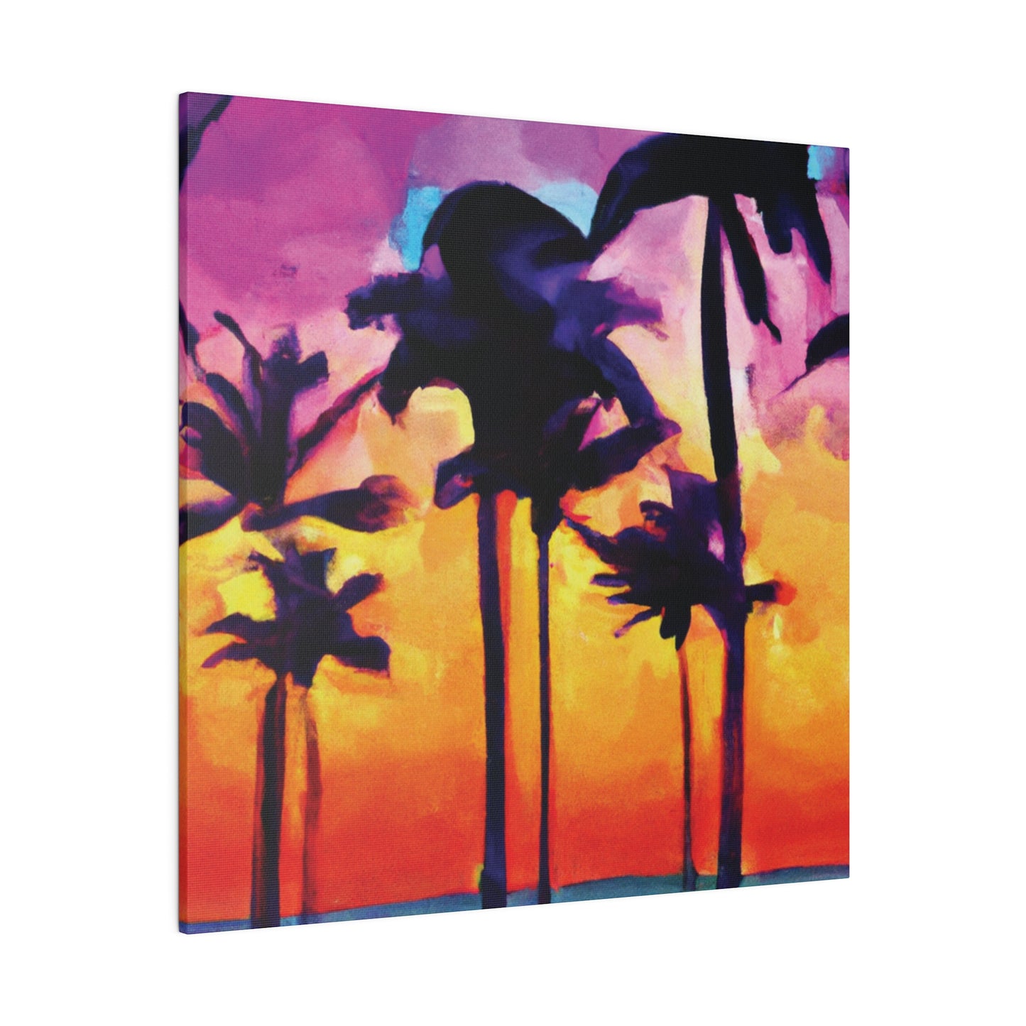 9824V - Miami Beach Sunset Painting Print | Miami | Beach | Sunset | Poster | Home Decor | Wall Art | Canvas