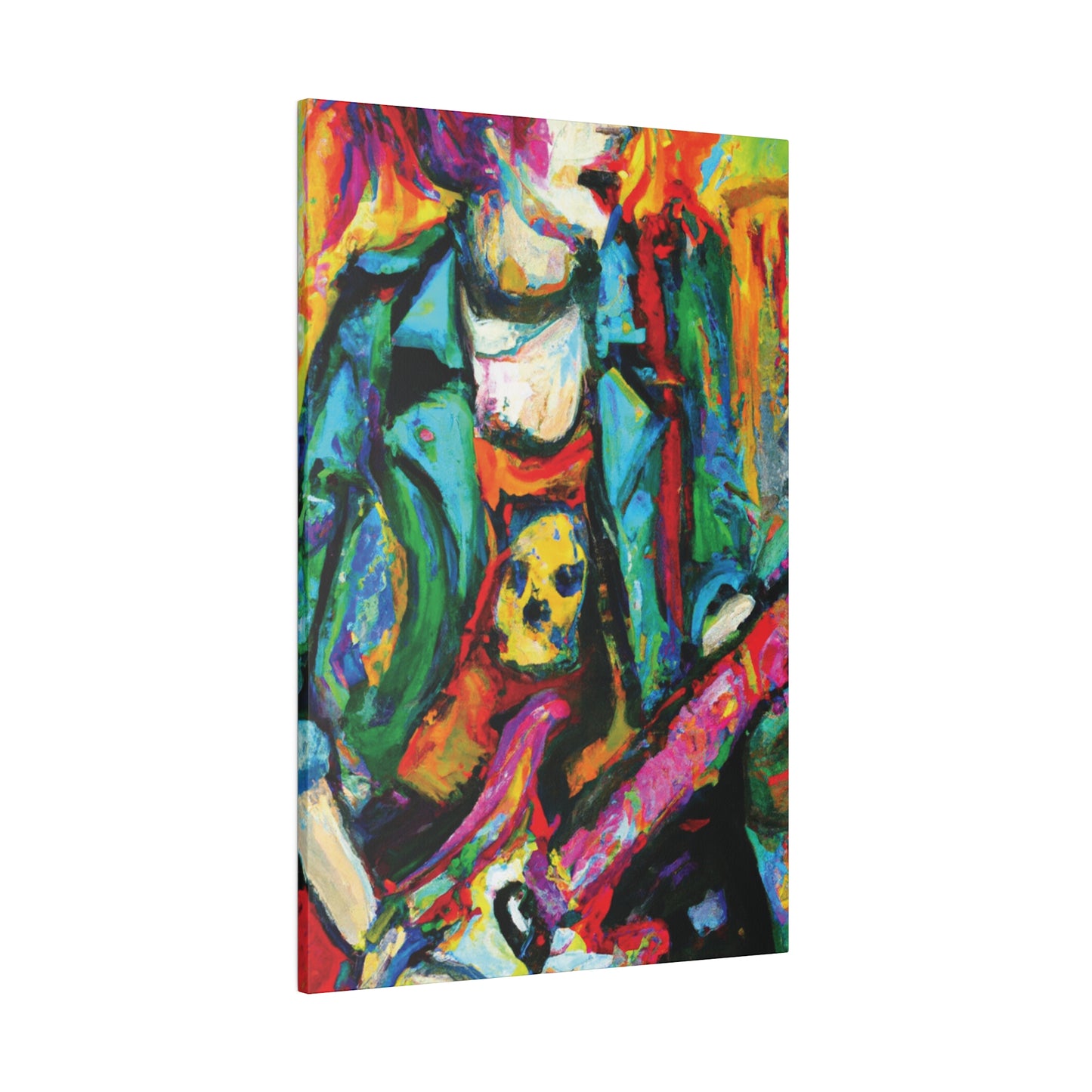 3118K - Rockstar Oil Painting Style Print | Poster | Home Decor | Wall Art | Music Art | Canvas