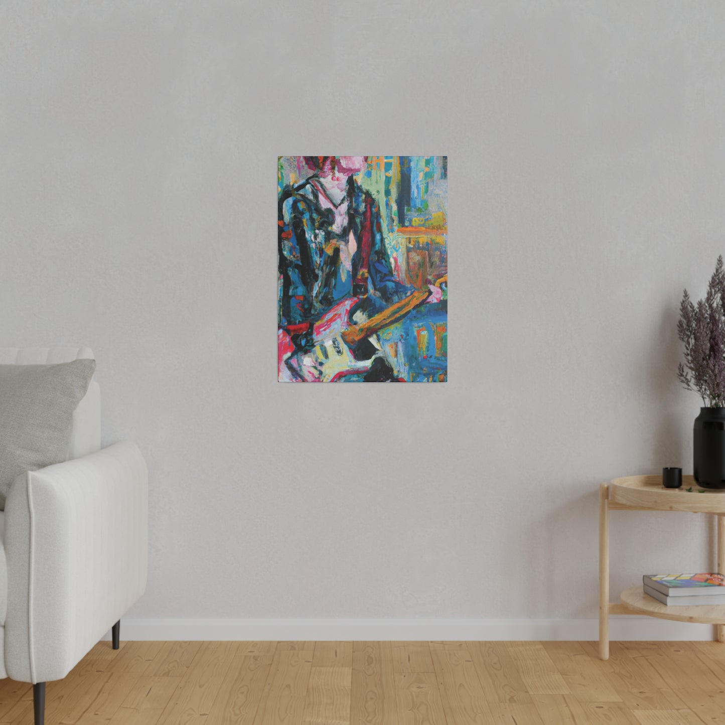 4712U - Rockstar Oil Painting Style Print | Poster | Home Decor | Wall Art | Music Art | Canvas