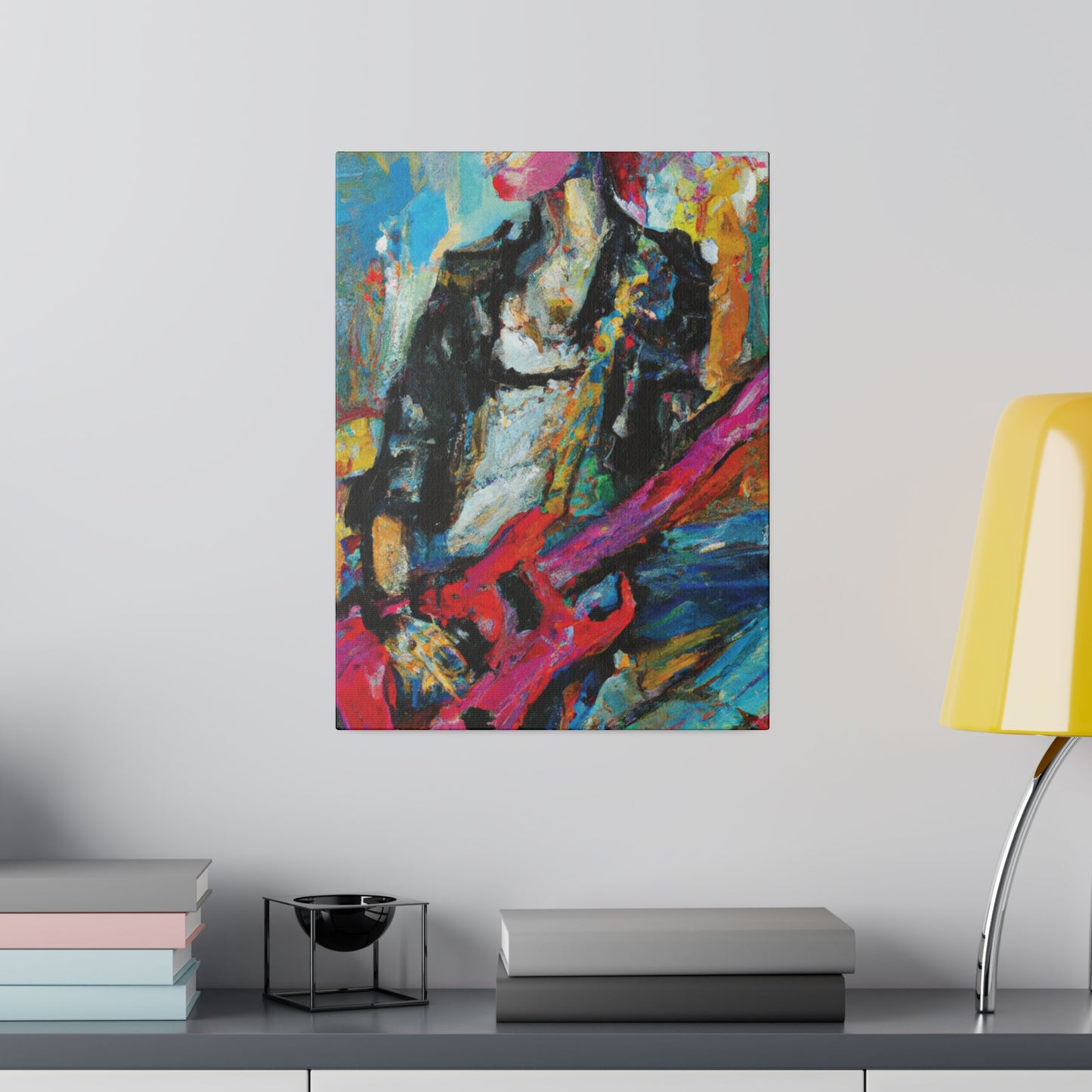 472O - Rockstar Oil Painting Style Print | Poster | Home Decor | Wall Art | Music Art | Canvas