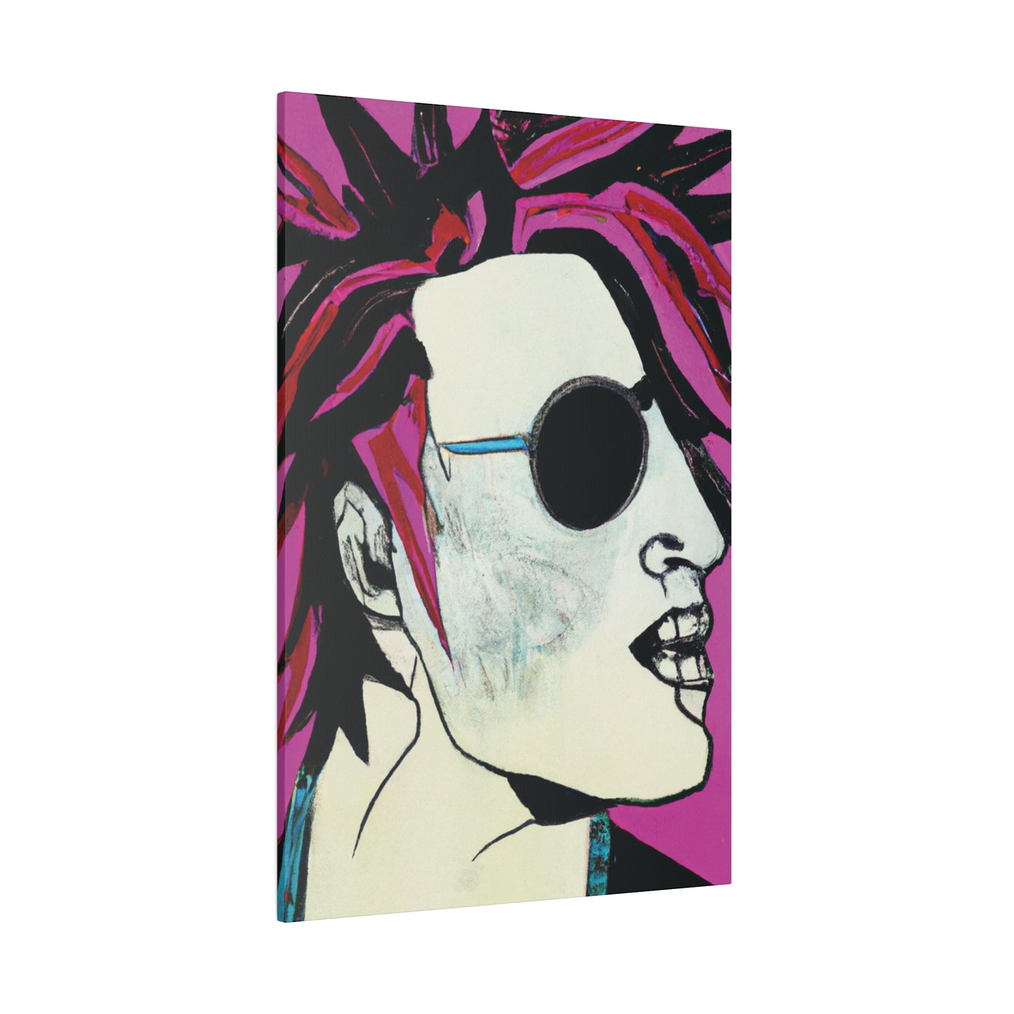 8159X - Rockstar Painting Print | Face | Abstract | Poster | Home Decor | Wall Art | Music Art | Canvas