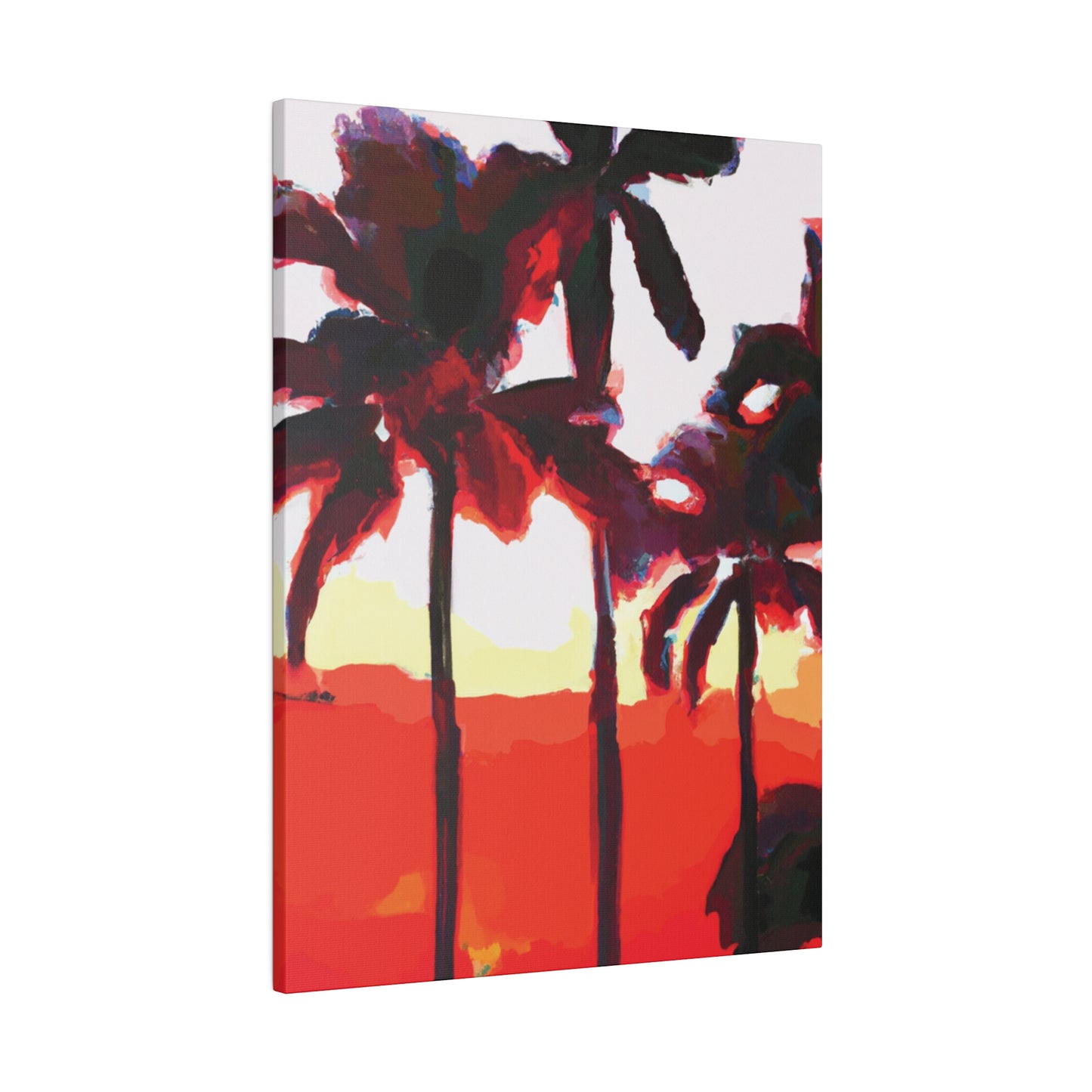 6831K - Miami Beach Sunset Painting Print | Miami | Beach | Sunset | Poster | Home Decor | Wall Art | Canvas