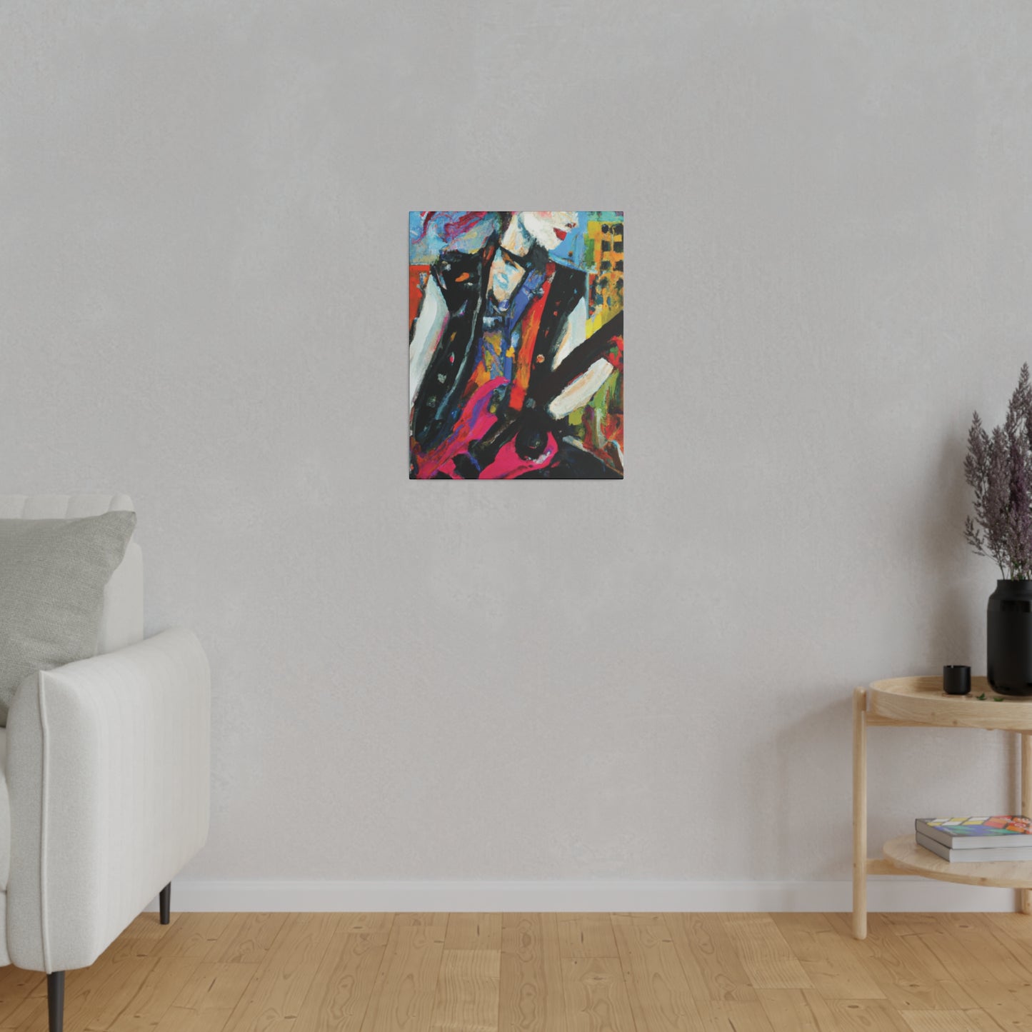 6735O - Rockstar Oil Painting Style Print | Poster | Home Decor | Wall Art | Music Art | Canvas