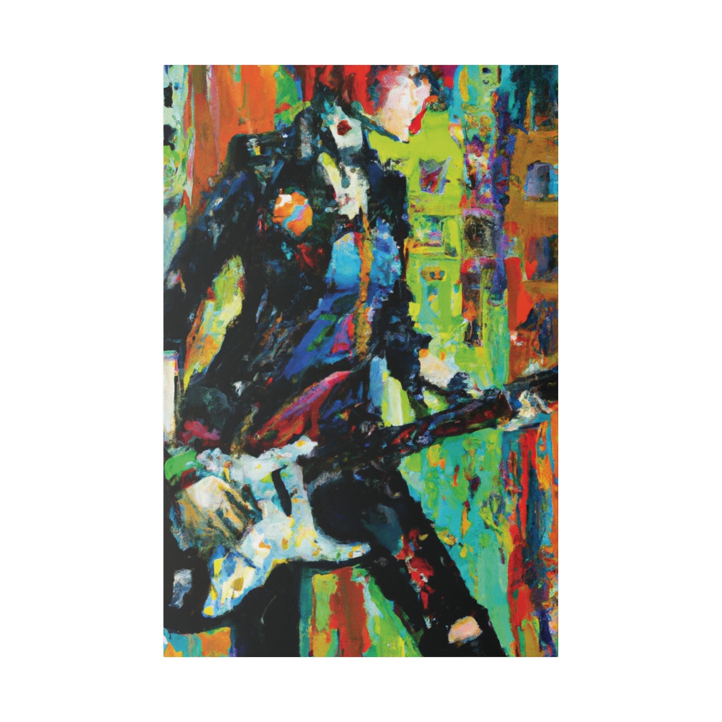 2760G - Rockstar Oil Painting Style Print | Poster | Home Decor | Wall Art | Music Art | Canvas