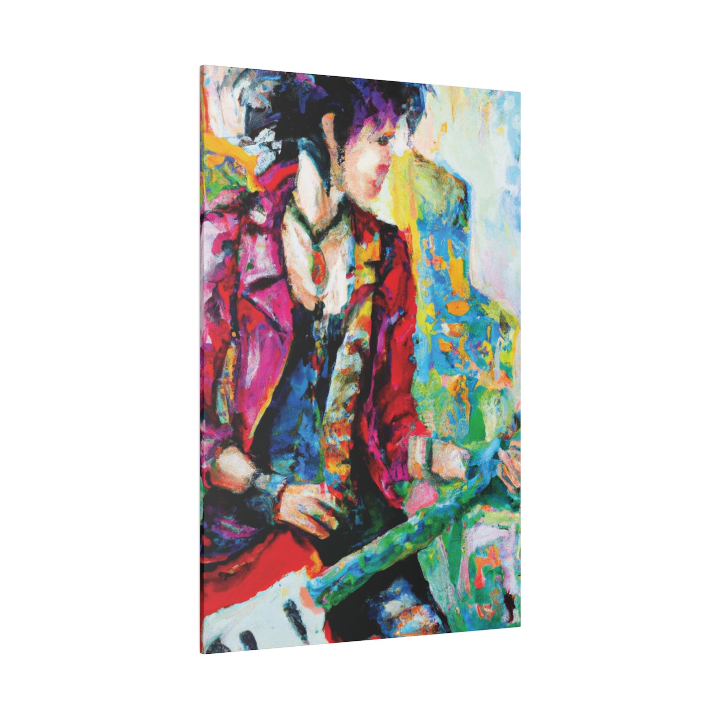 7234K - Rockstar Oil Painting Style Print | Poster | Home Decor | Wall Art | Music Art | Canvas