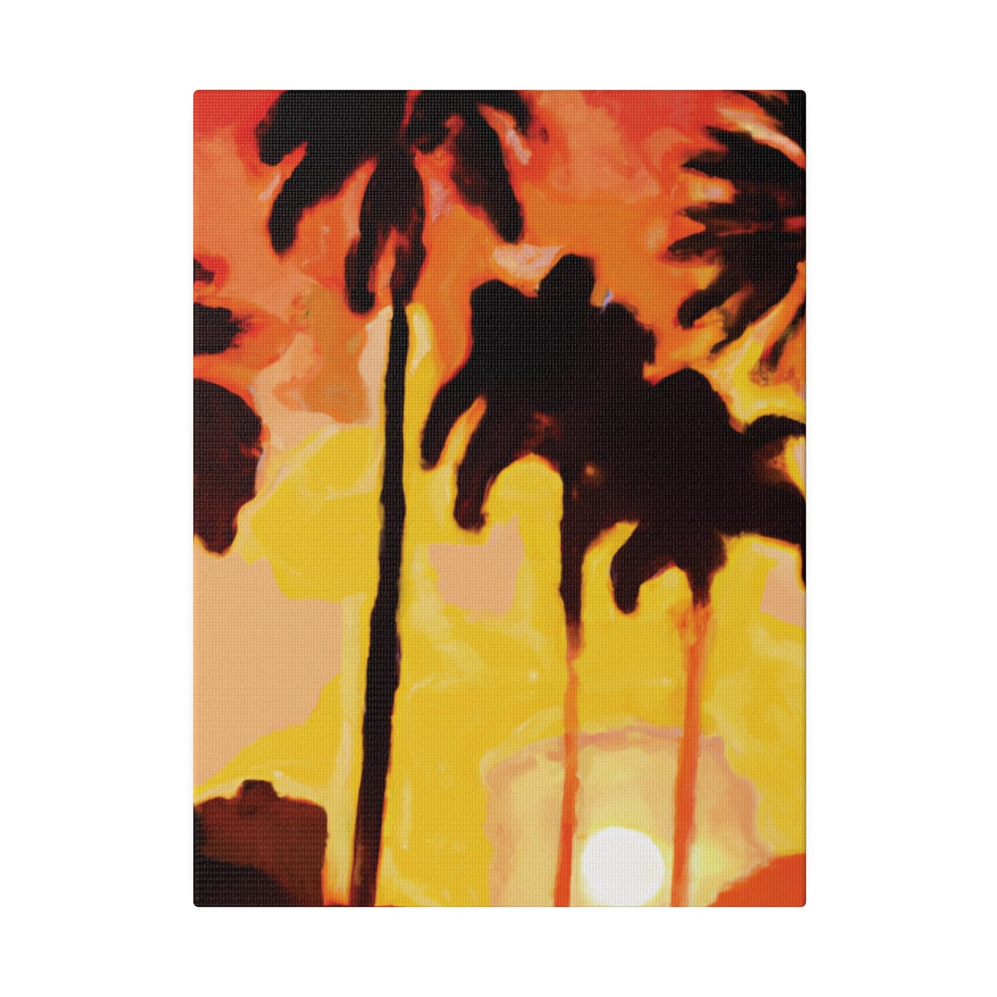 3259B - Miami Beach Sunset Painting Print | Miami | Beach | Sunset | Poster | Home Decor | Wall Art | Canvas