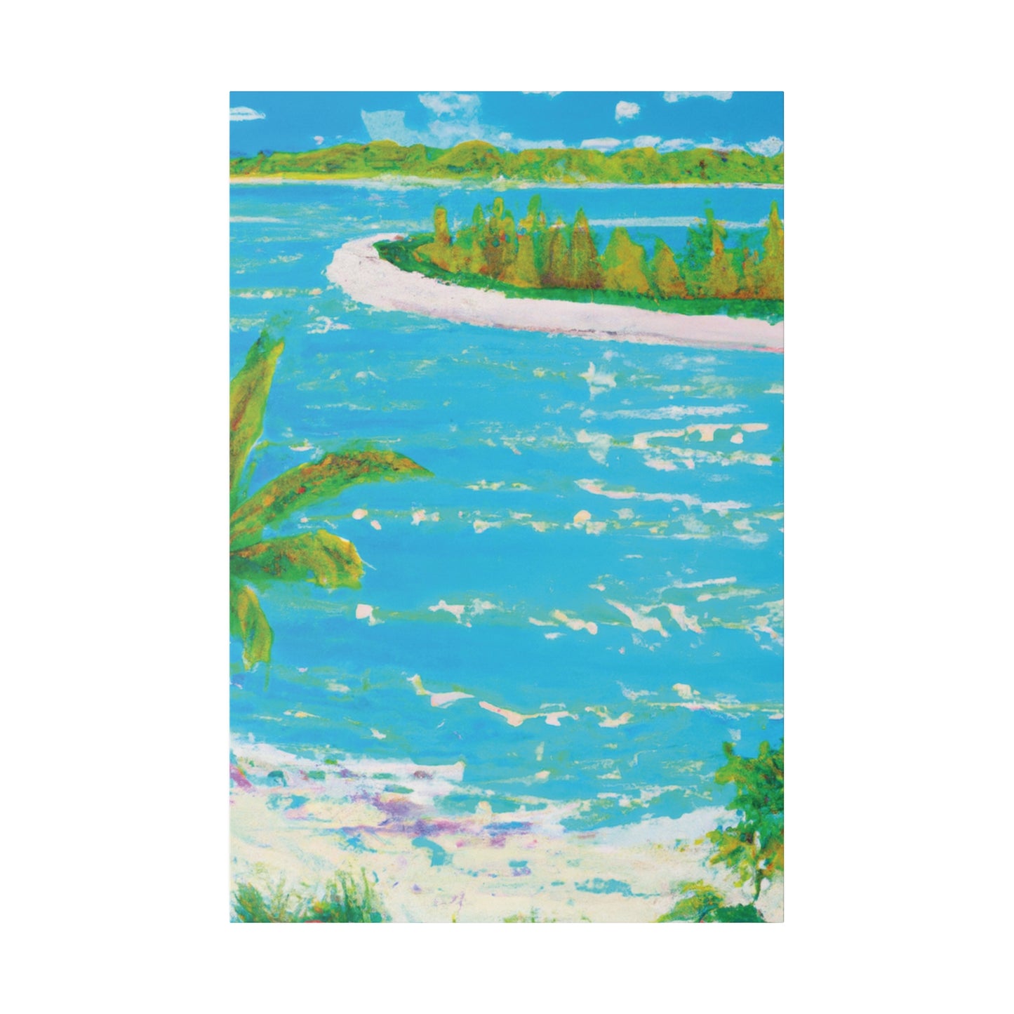 9555G - Bahamas Ocean Painting Print | Bahamas | Ocean | Beach | Poster | Home Decor | Wall Art | Canvas