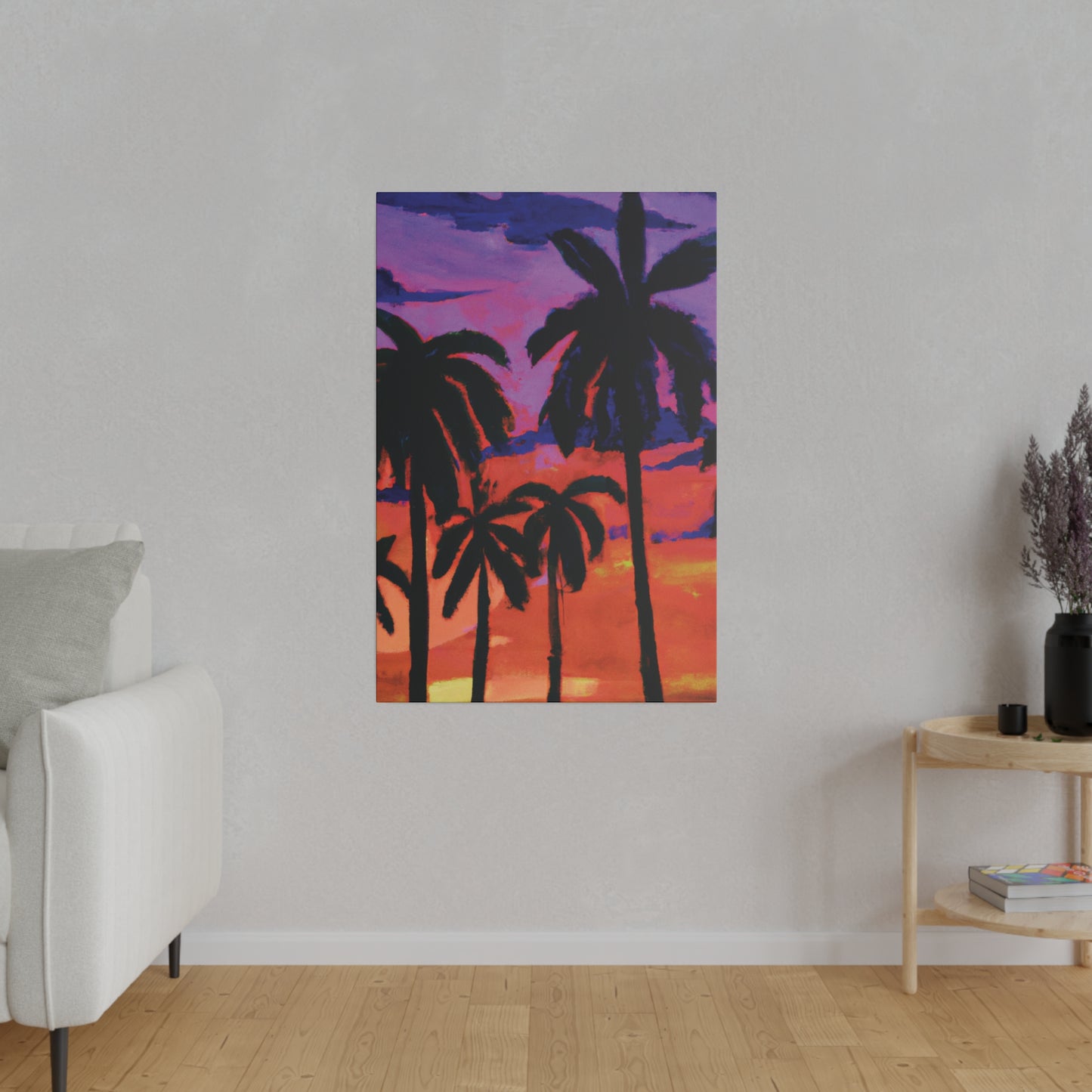 8314G - Miami Beach Sunset Painting Print | Miami | Beach | Sunset | Poster | Home Decor | Wall Art | Canvas