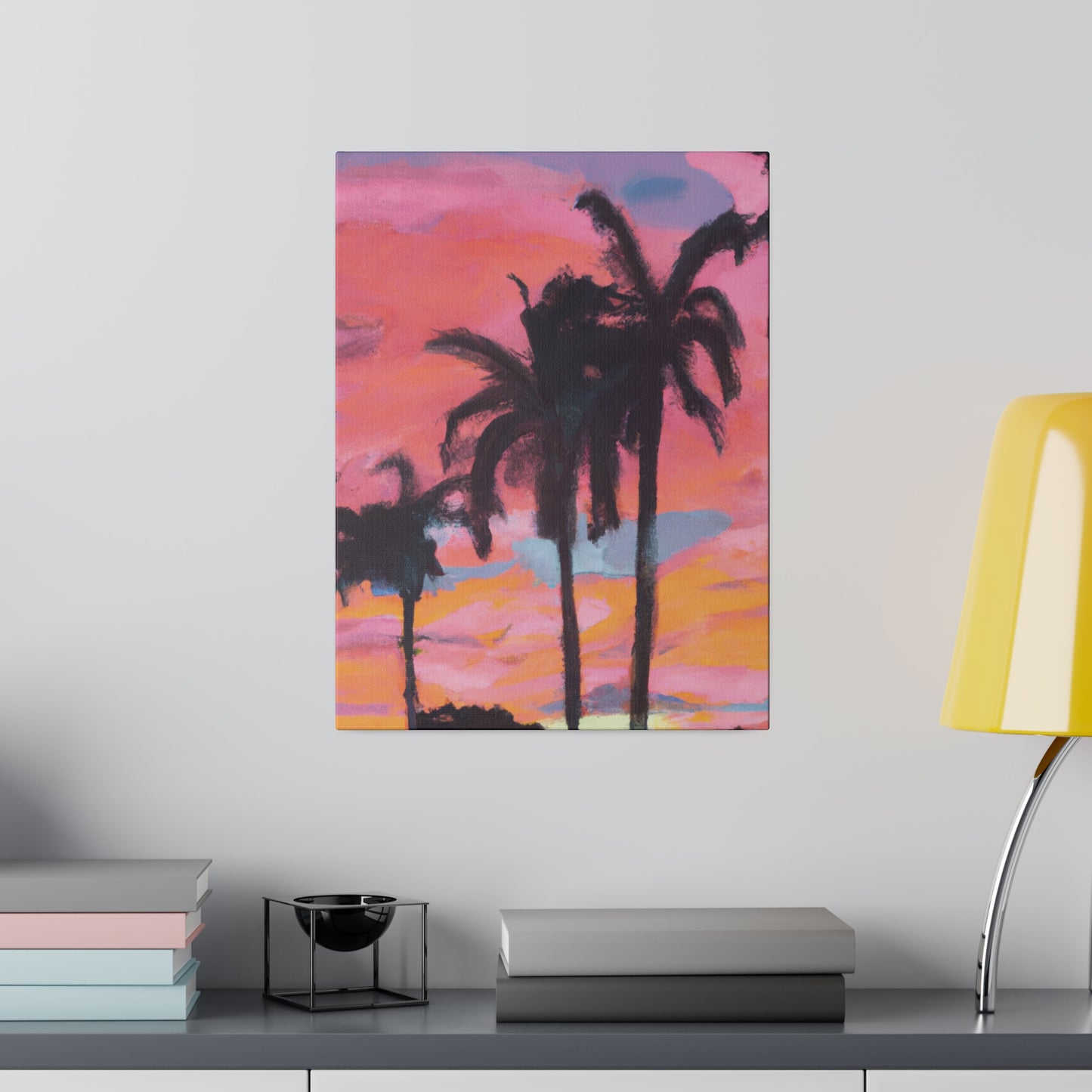 6349G - Miami Beach Sunset Painting Print | Miami | Beach | Sunset | Poster | Home Decor | Wall Art | Canvas