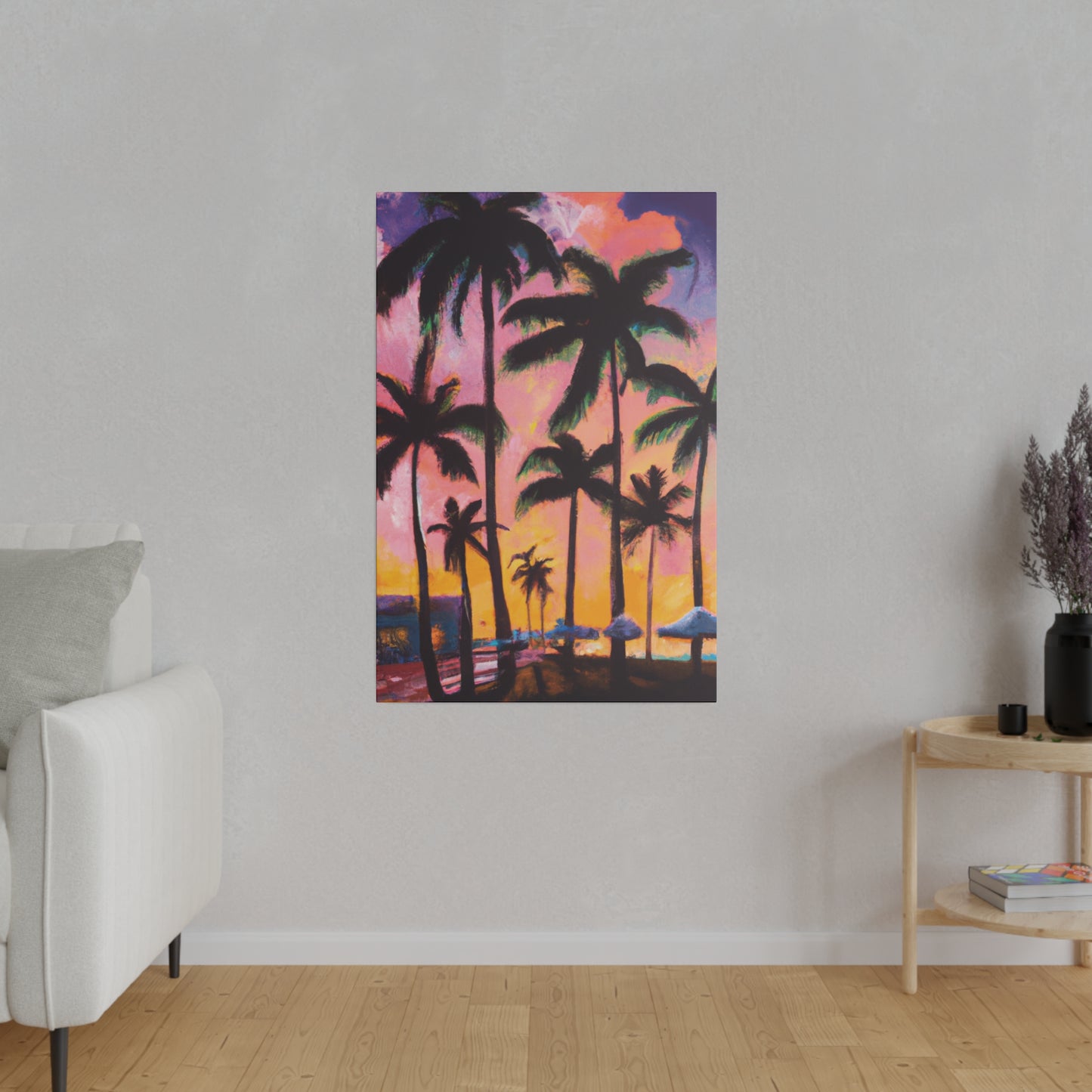 7524X - Miami Beach Sunset Painting Print | Miami | Beach | Sunset | Poster | Home Decor | Wall Art | Canvas