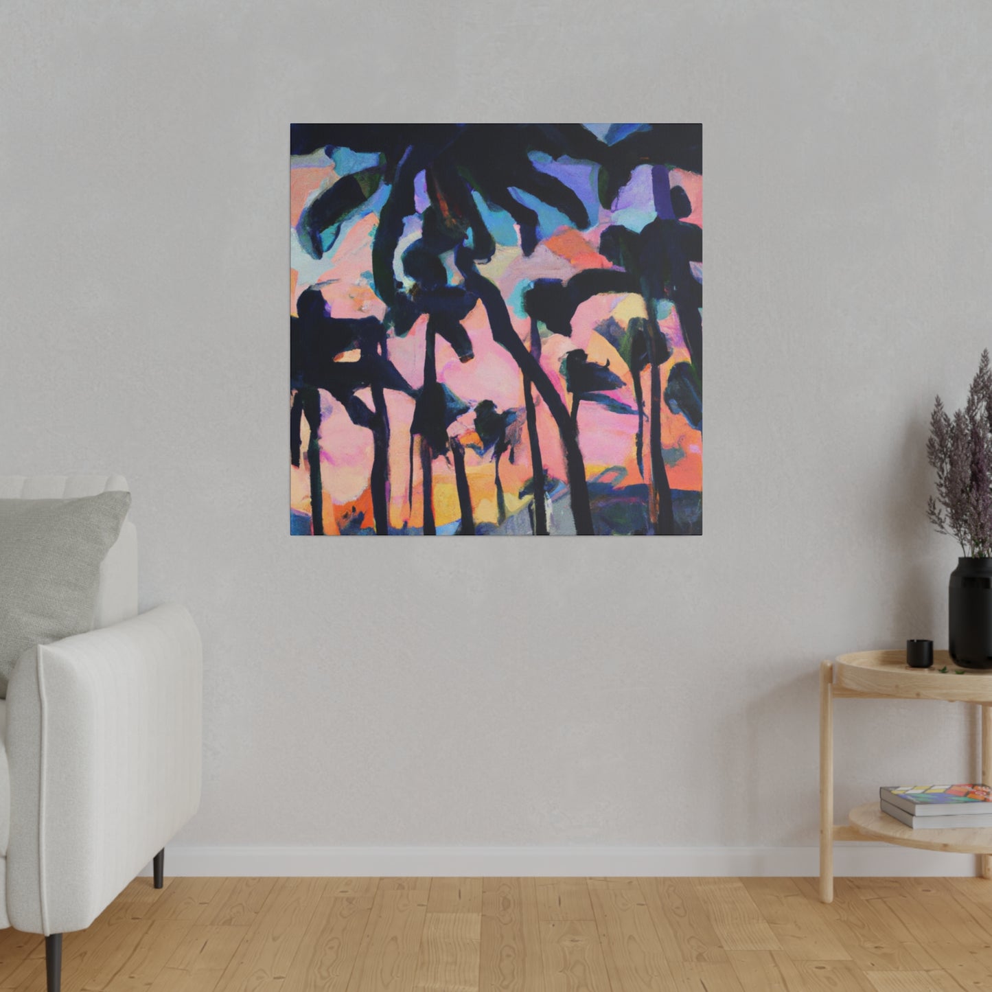 2754G - Miami Beach Sunset Painting Print | Miami | Beach | Sunset | Poster | Home Decor | Wall Art | Canvas