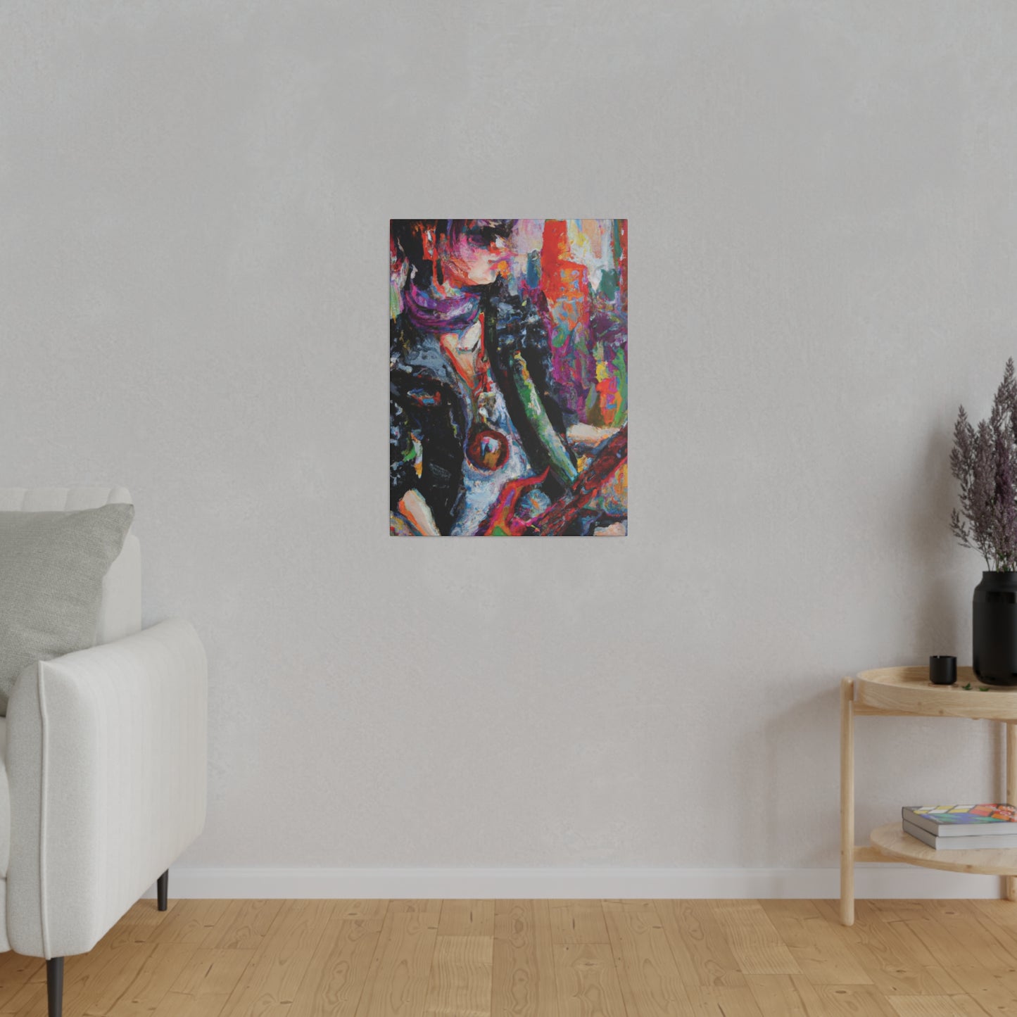 4532P - Rockstar Oil Painting Style Print | Poster | Home Decor | Wall Art | Music Art | Canvas