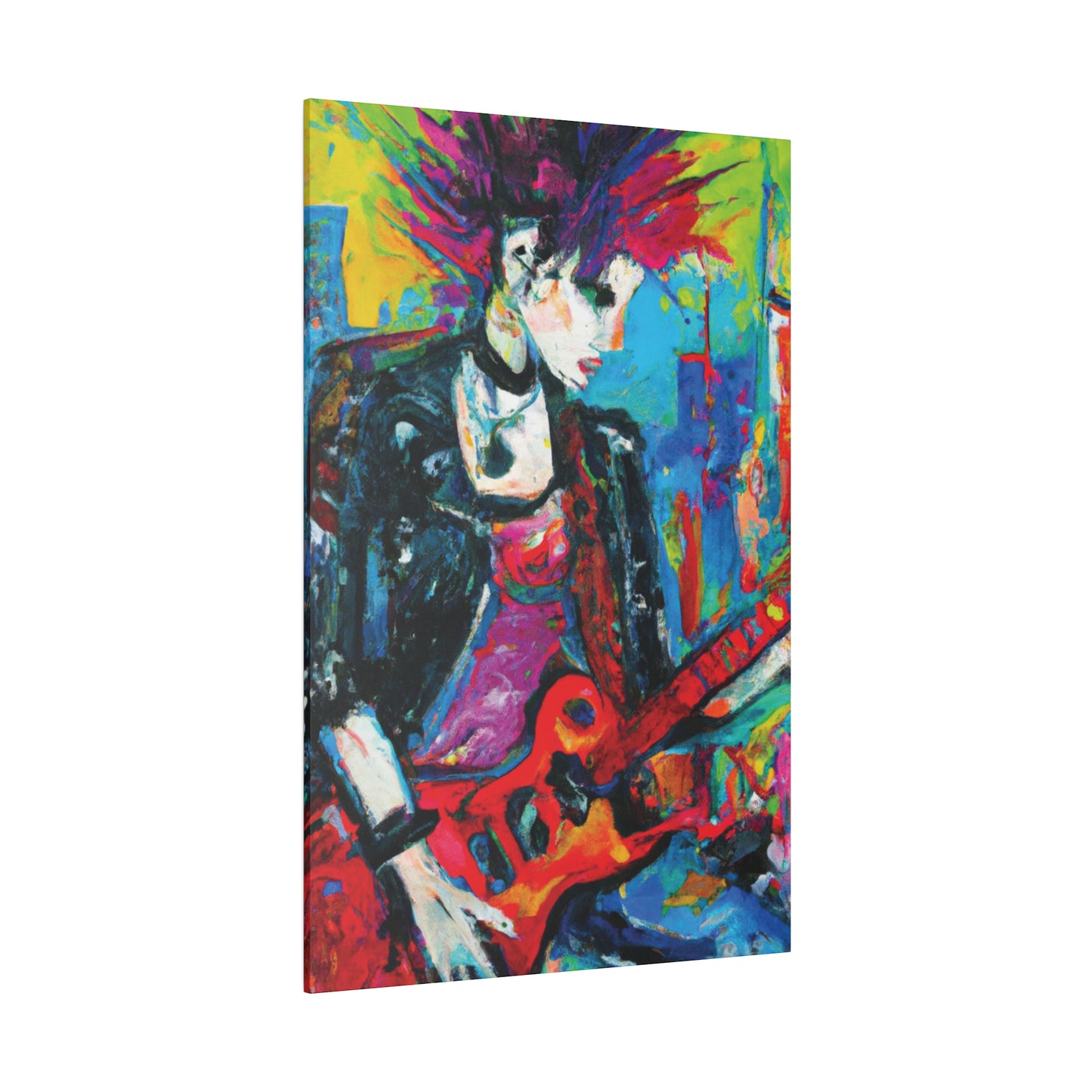 9051F - Rockstar Oil Painting Style Print | Poster | Home Decor | Wall Art | Music Art | Canvas