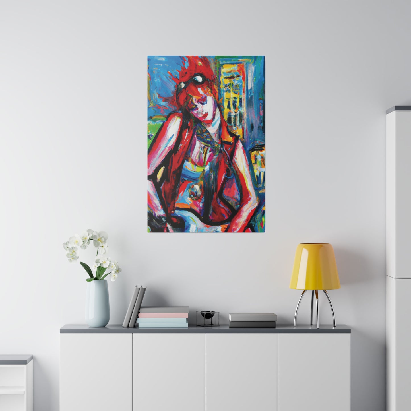 8456P - Rockstar Oil Painting Style Print | Poster | Home Decor | Wall Art | Music Art | Canvas