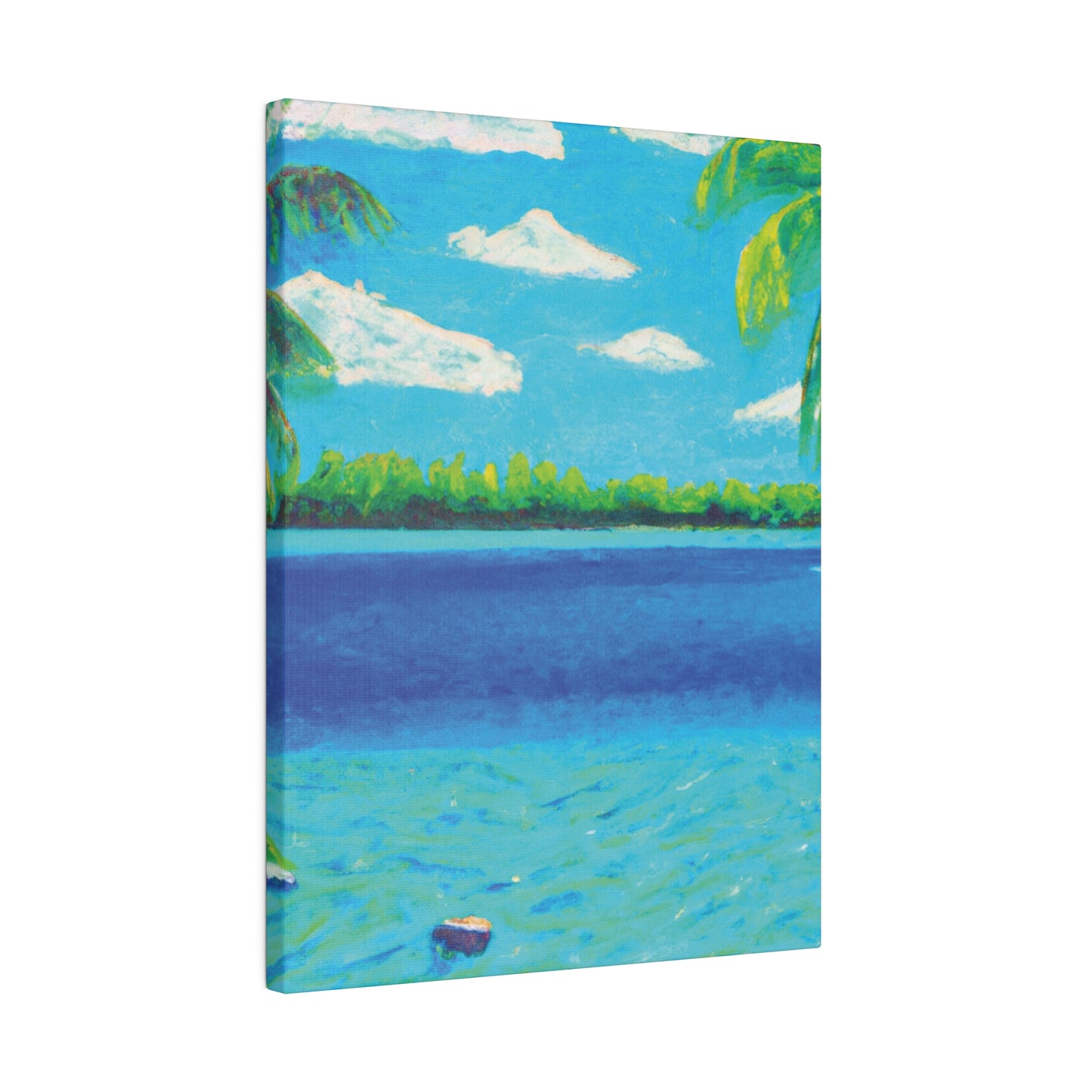 4513K - Bahamas Ocean Painting Print | Bahamas | Ocean | Beach | Poster | Home Decor | Wall Art | Canvas