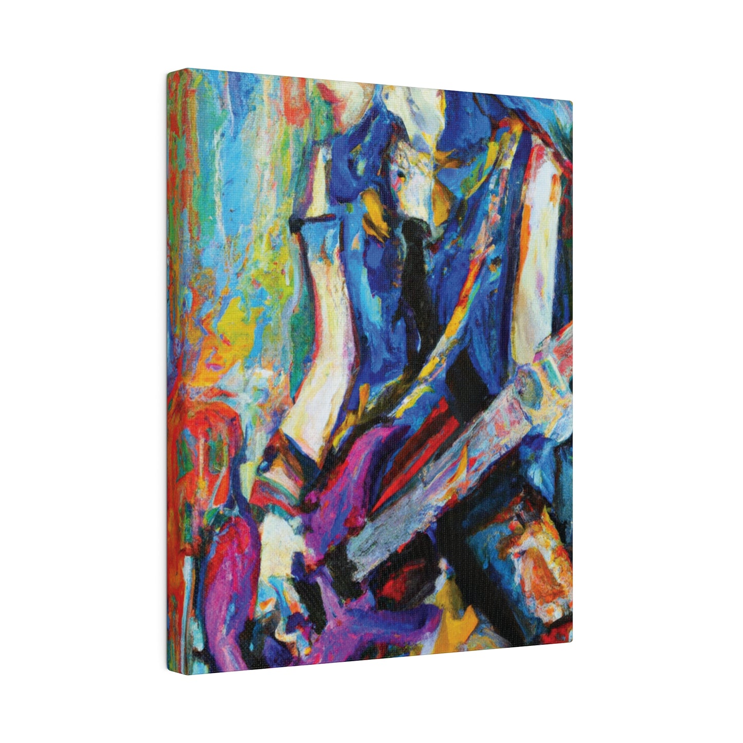 3886Z - Rockstar Oil Painting Style Print | Poster | Home Decor | Wall Art | Music Art | Canvas